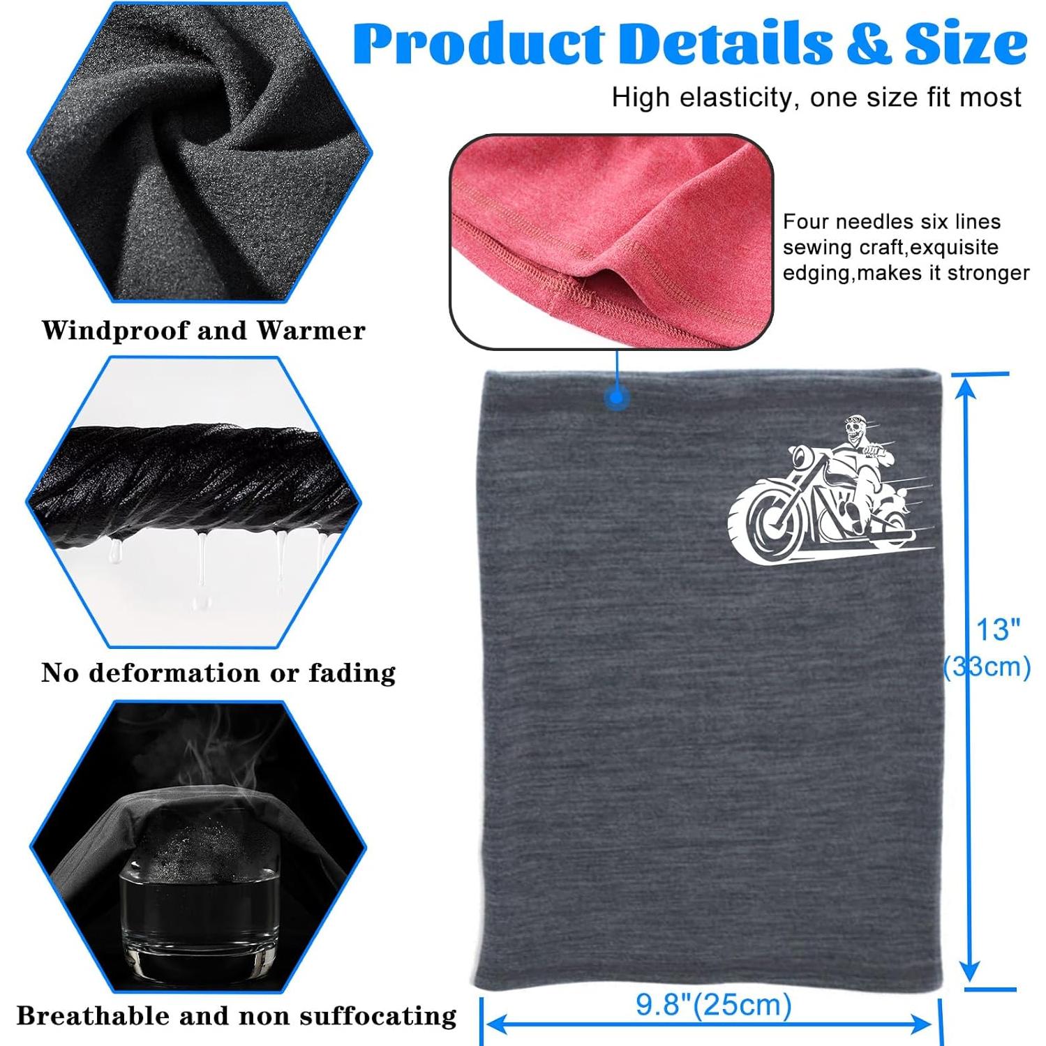 Gaiter de Cuello Invierno Balaclava Poliéster y Forro Polar