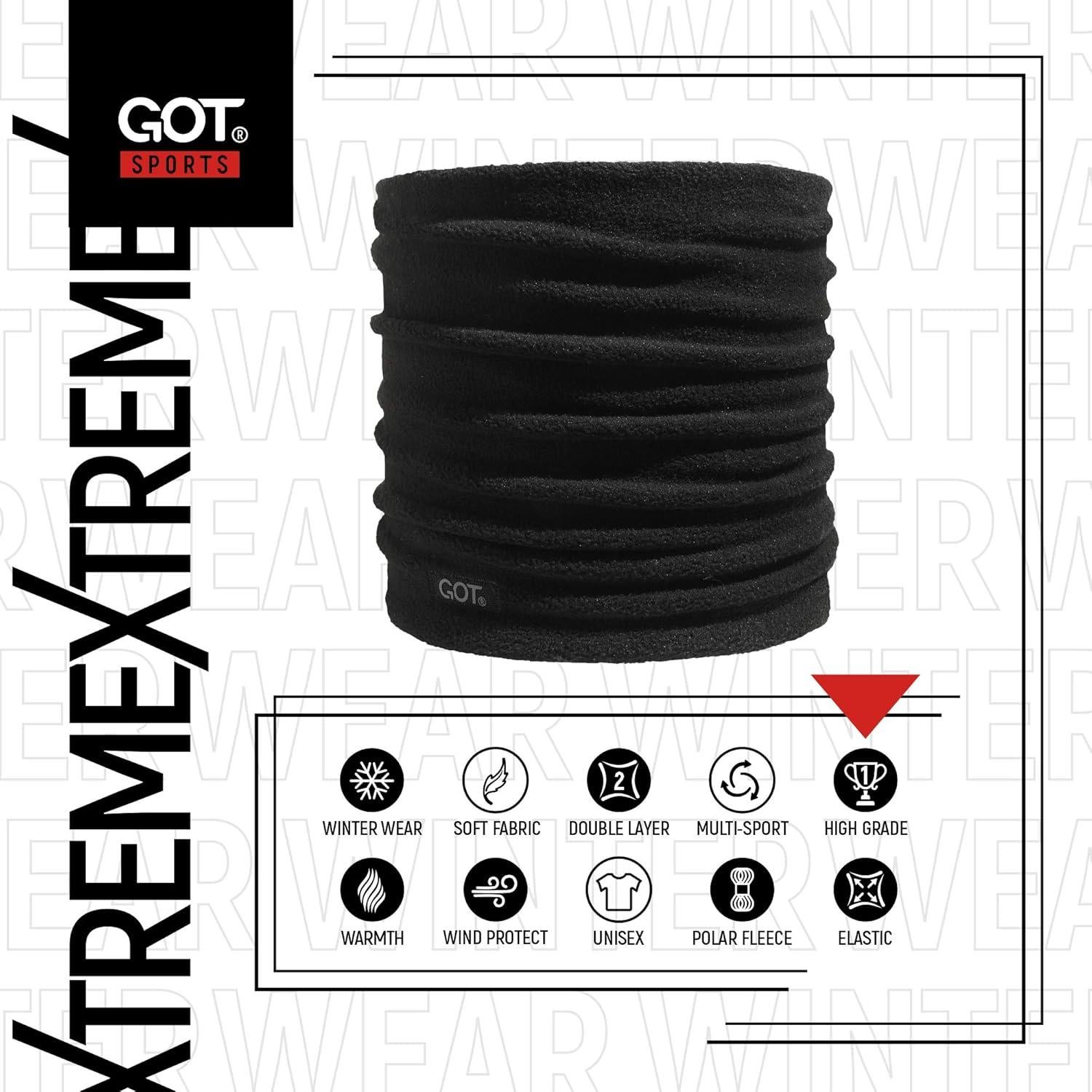 Calentador de Cuello Forro Polar GOT Sports Doble Capa Invierno