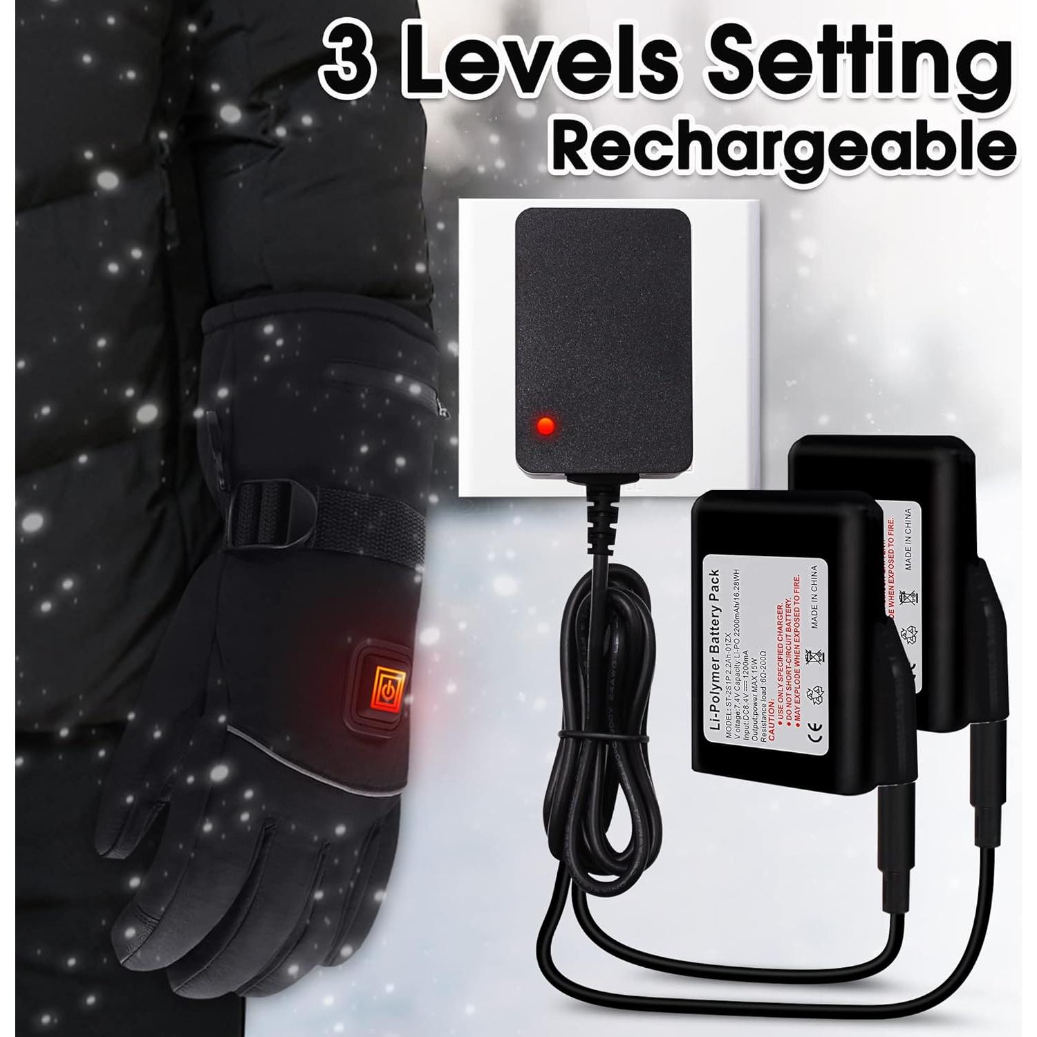 Guantes Térmicos Eléctricos Rabbitroom XL Recargables Impermeables