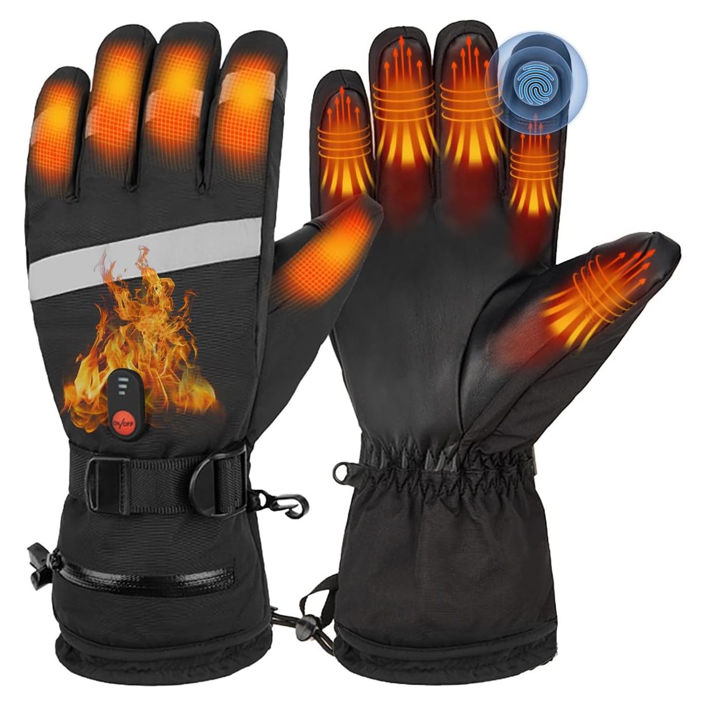 Guantes Calentados Recargables Newbounce 7.4V Impermeables