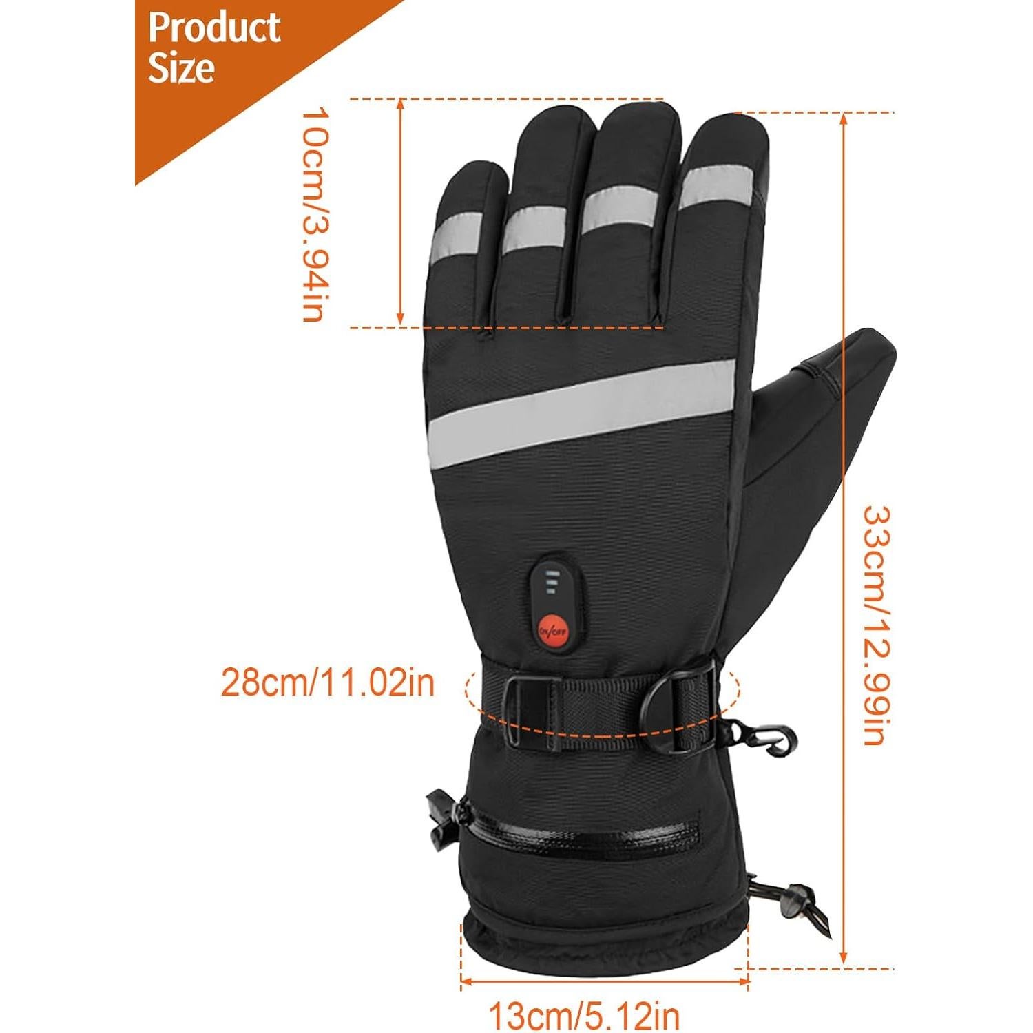 Guantes Calentados Recargables Newbounce 7.4V Impermeables