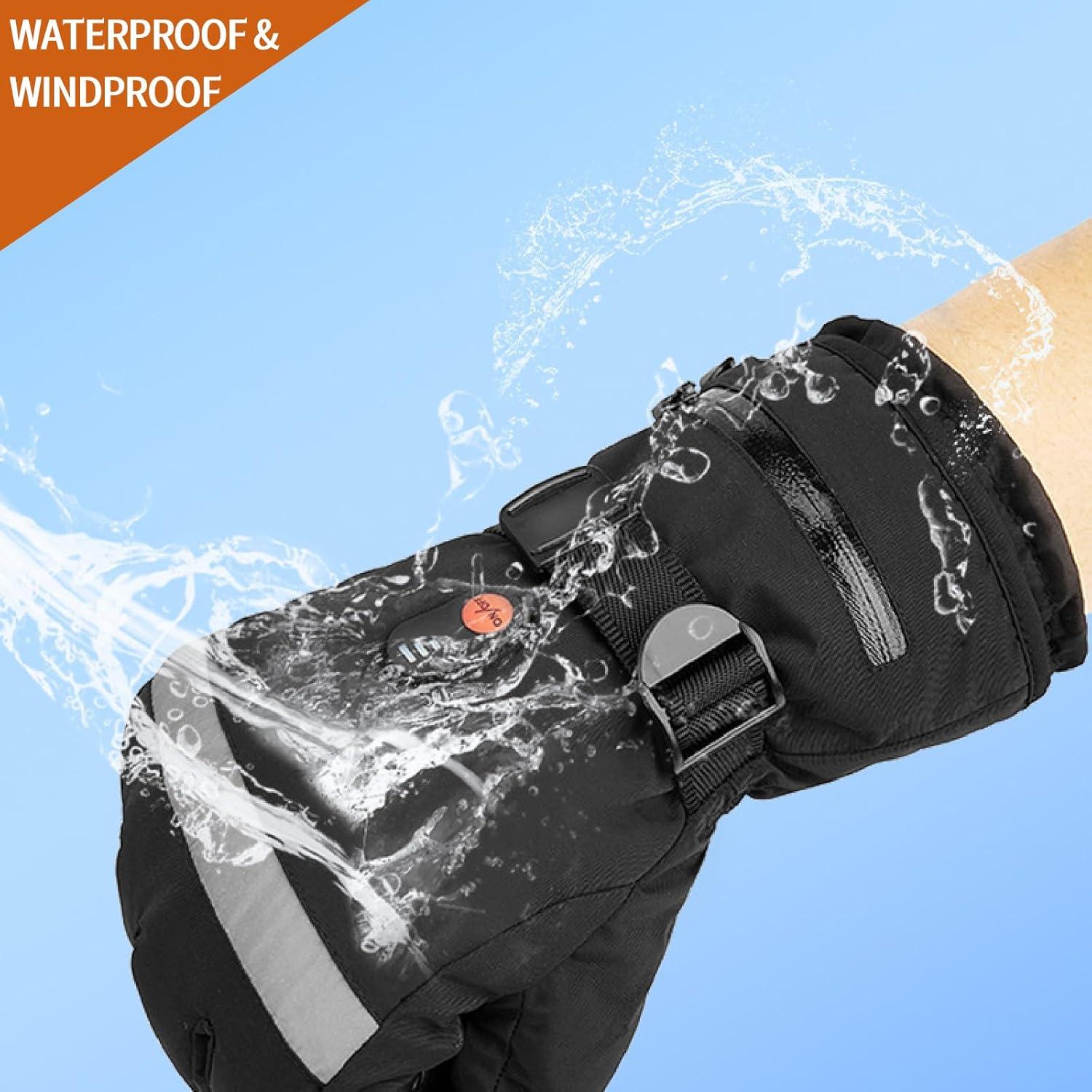 Guantes Calentados Recargables Newbounce 7.4V Impermeables