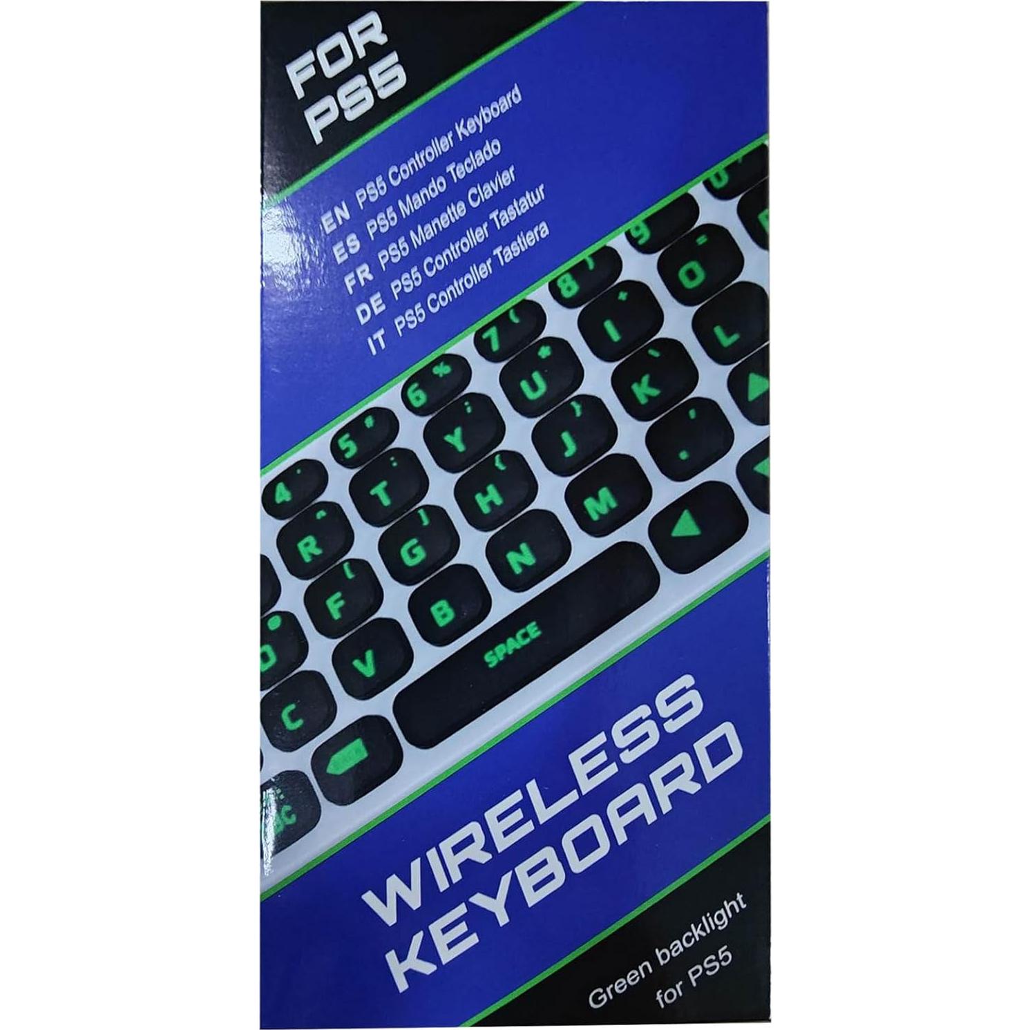 Teclado Inalámbrico TiMOVO para PS5 con Retroiluminación Verde