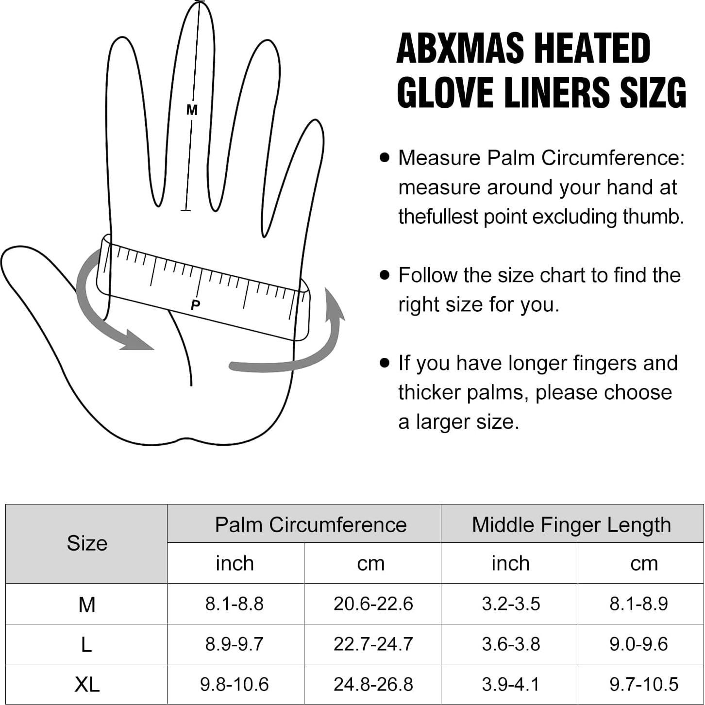 Guantes Calentados ABXMAS Unisex Táctiles Impermeables 6400mAh