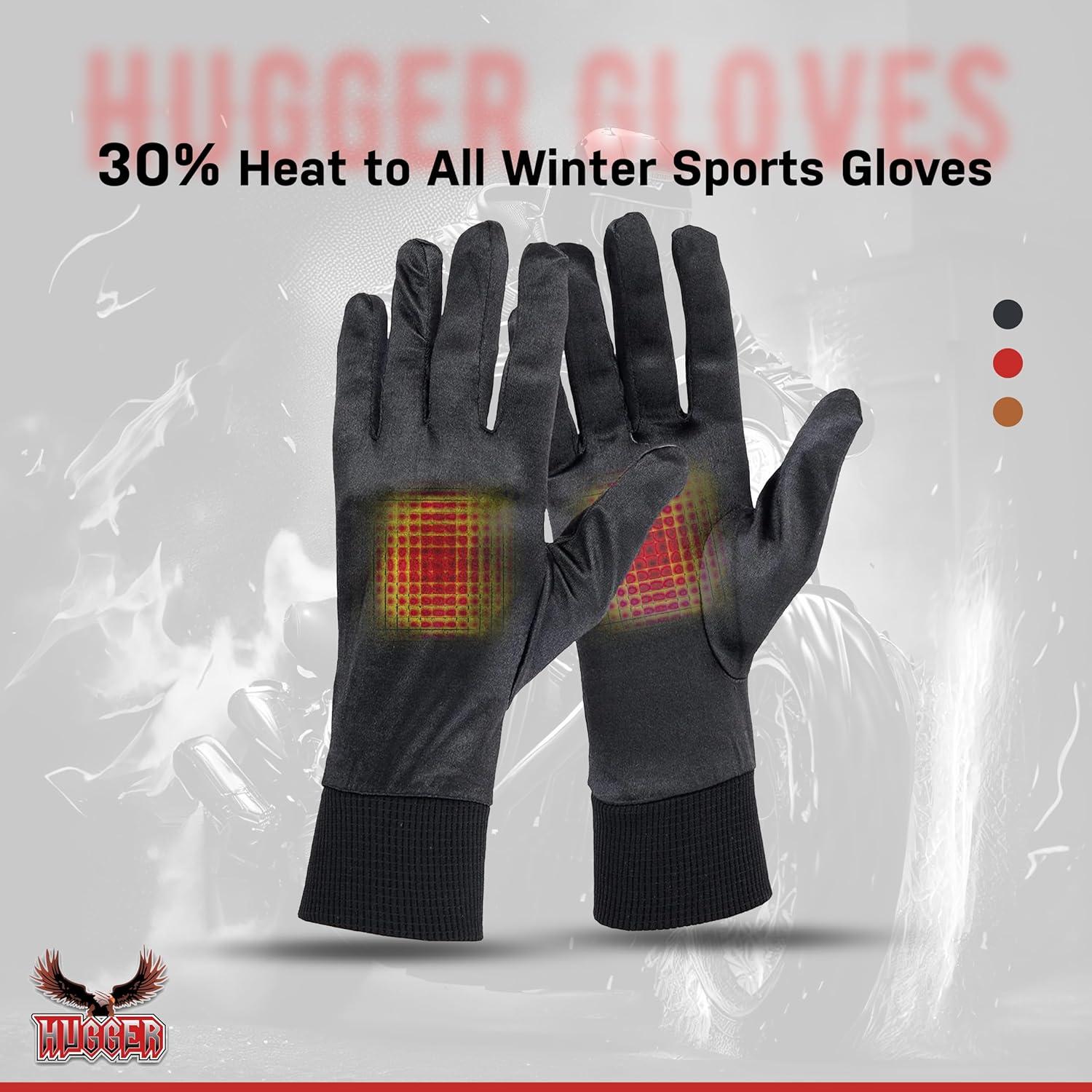 Forros de Guantes de Seda Hugger para Climas Fríos - Unisex