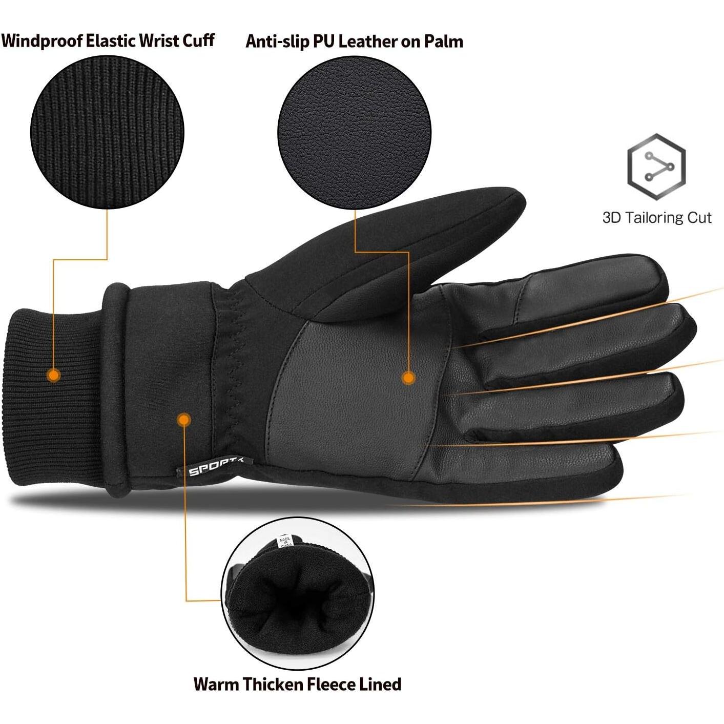 Guantes de Invierno Cevapro Térmicos Impermeables Unisex -30C