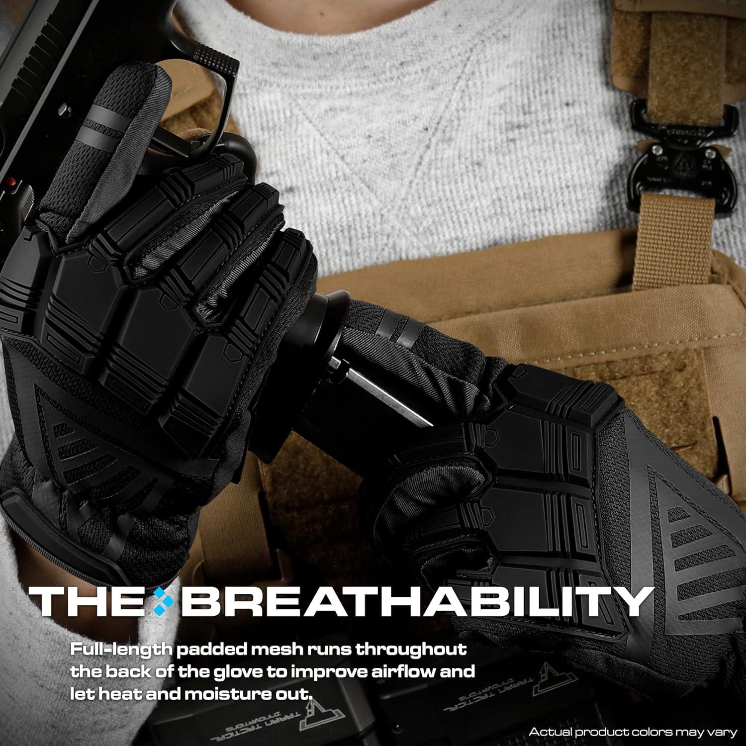 Guantes Tácticos Estación de Guantes Gs-tkg126-bk-2xl Negros