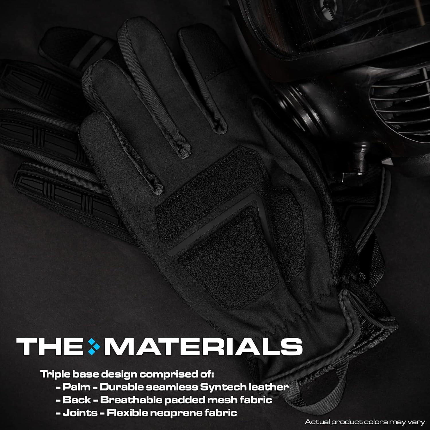 Guantes Tácticos Estación de Guantes Gs-tkg126-bk-2xl Negros