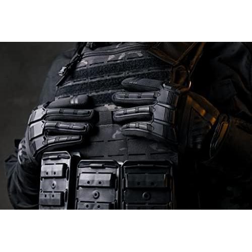 Guantes Tácticos Estación de Guantes Gs-tkg126-bk-2xl Negros