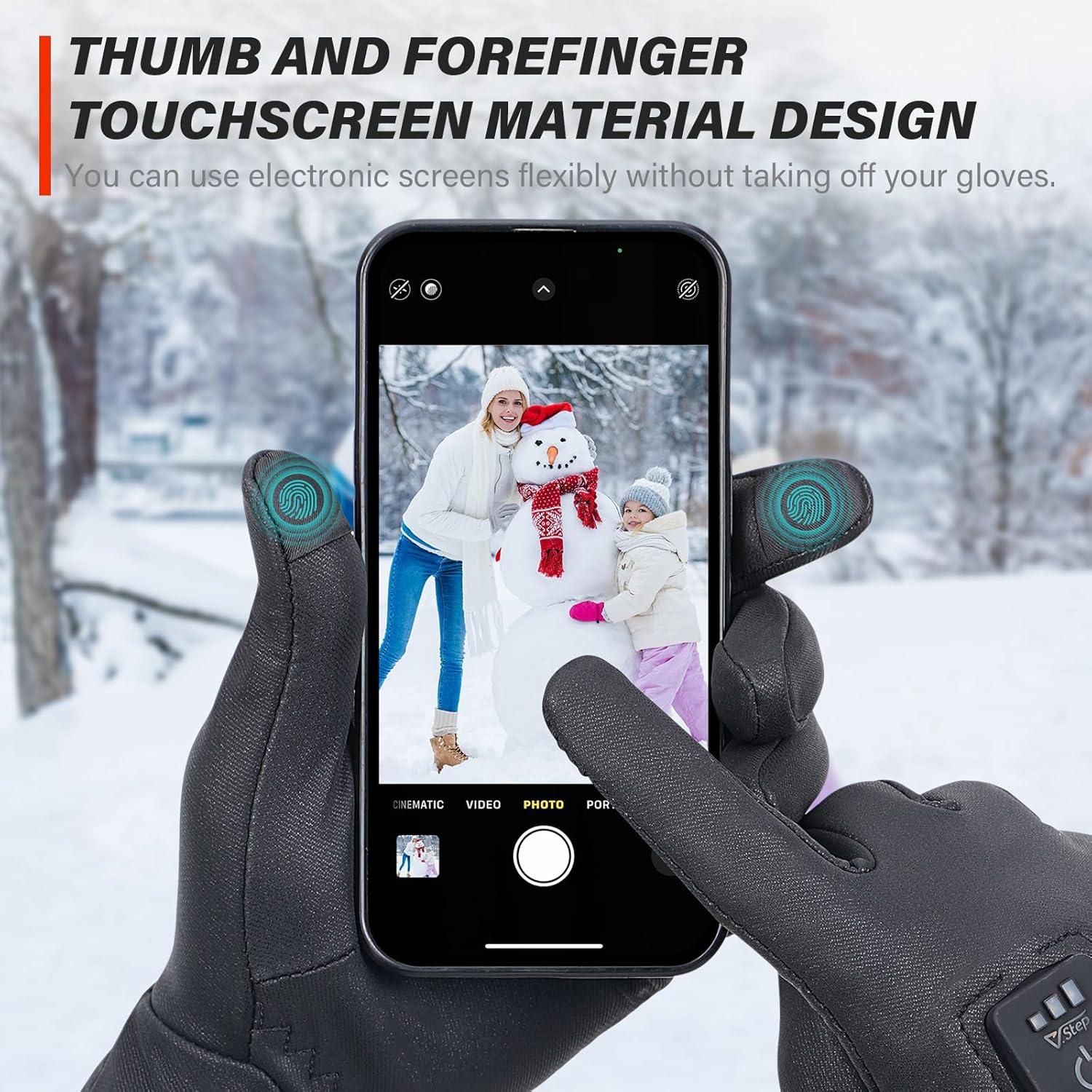 Guantes Calentados V.Step G61 Unisex Recargables a Prueba de Viento