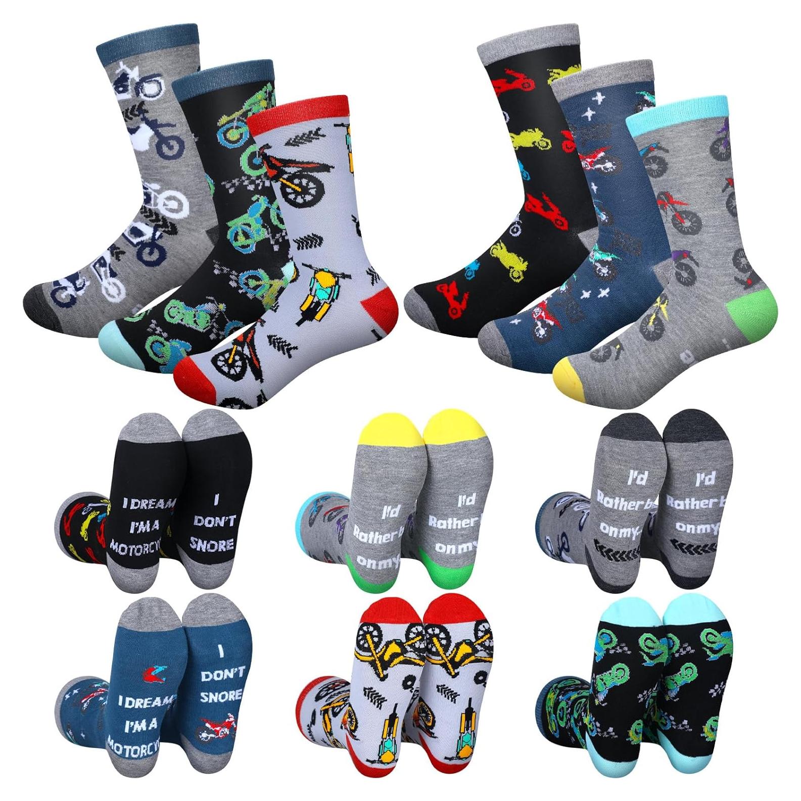Calcetines de Motocicleta Haysandy - 6 Pares para Hombres