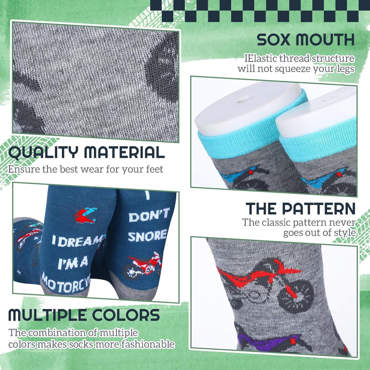 Calcetines de Motocicleta Haysandy - 6 Pares para Hombres