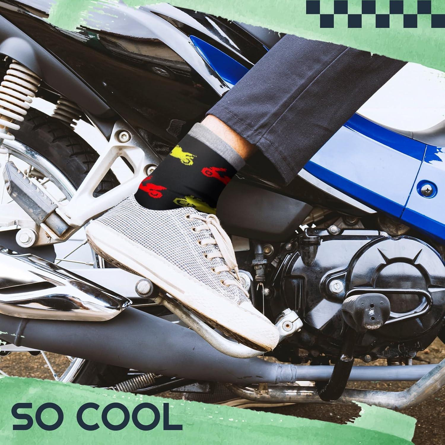 Calcetines de Motocicleta Haysandy - 6 Pares para Hombres