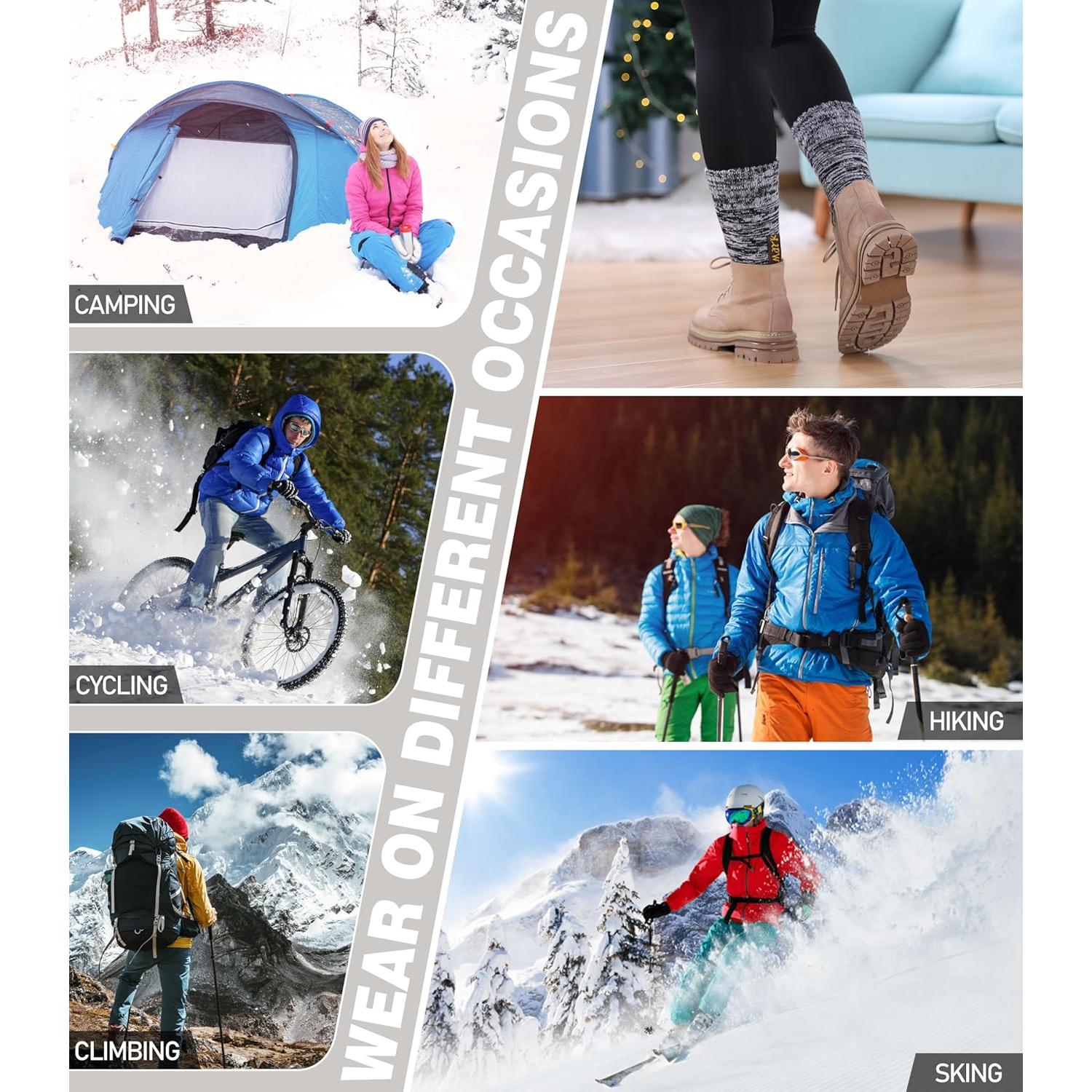 3 Pares de Calcetines Térmicos Aislados para Invierno - Mediano