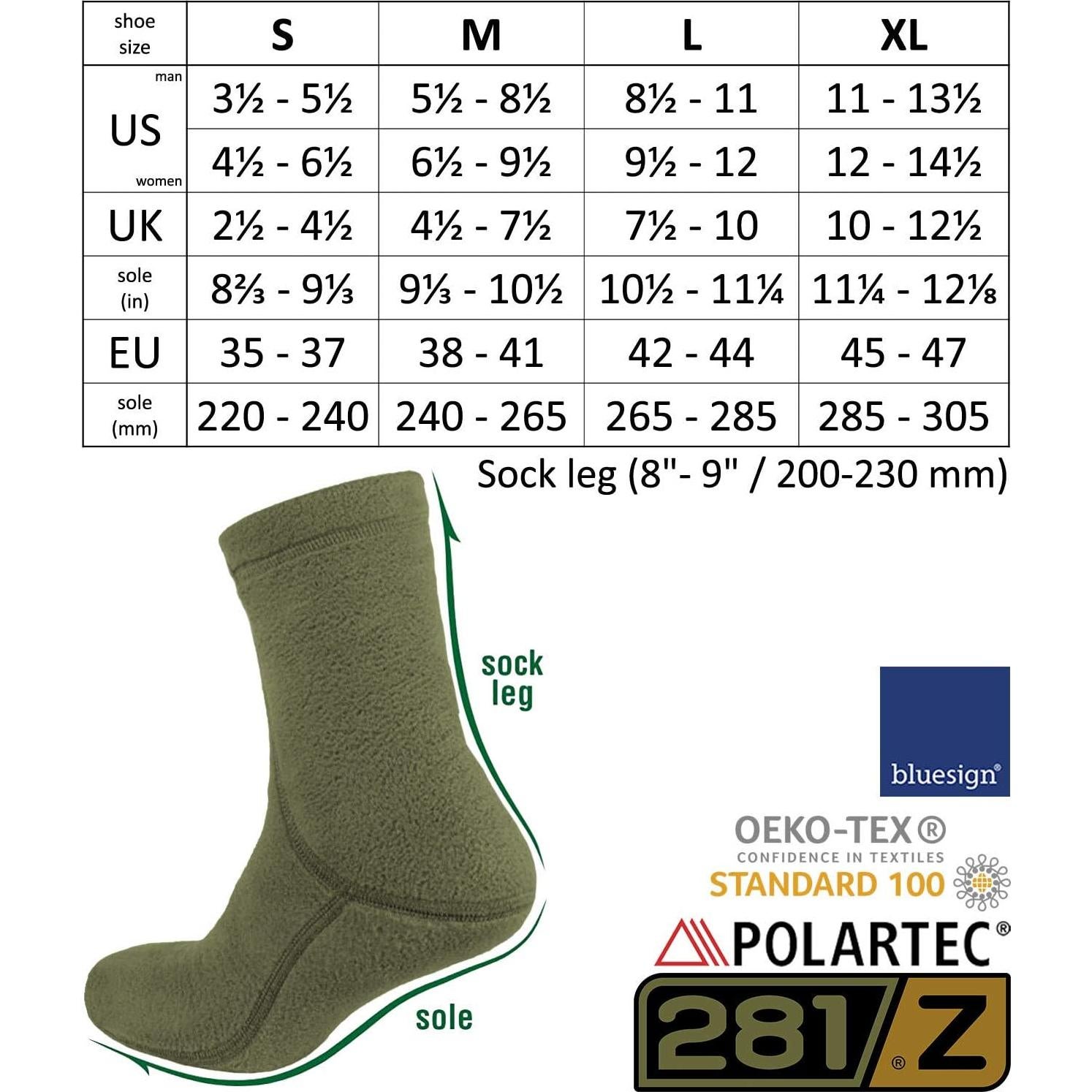 Botas Tácticas 281Z de 20 cm - Forro Polartec Invierno