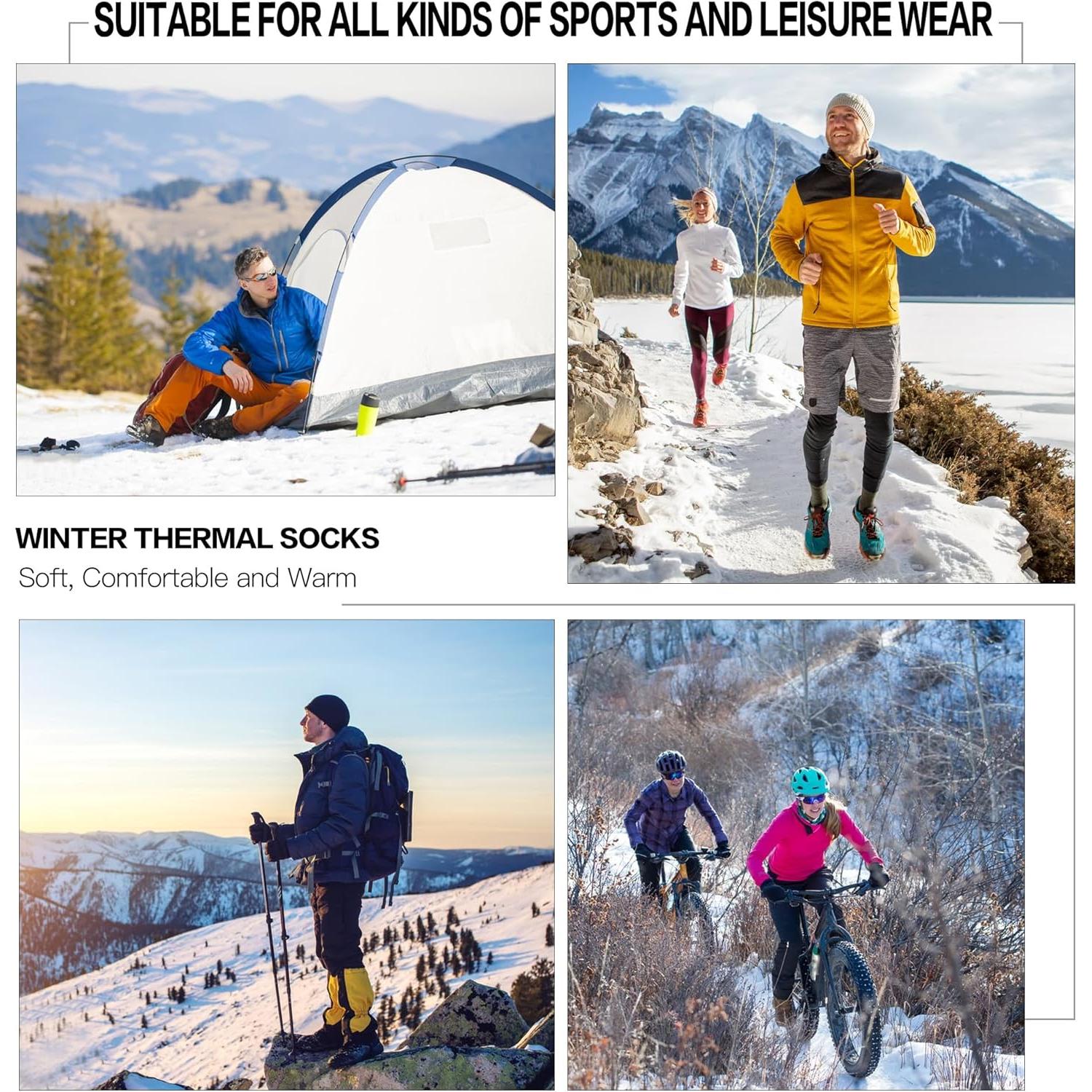 Calcetines Térmicos Crew CLOSEMATE para Hombres 5 Pares