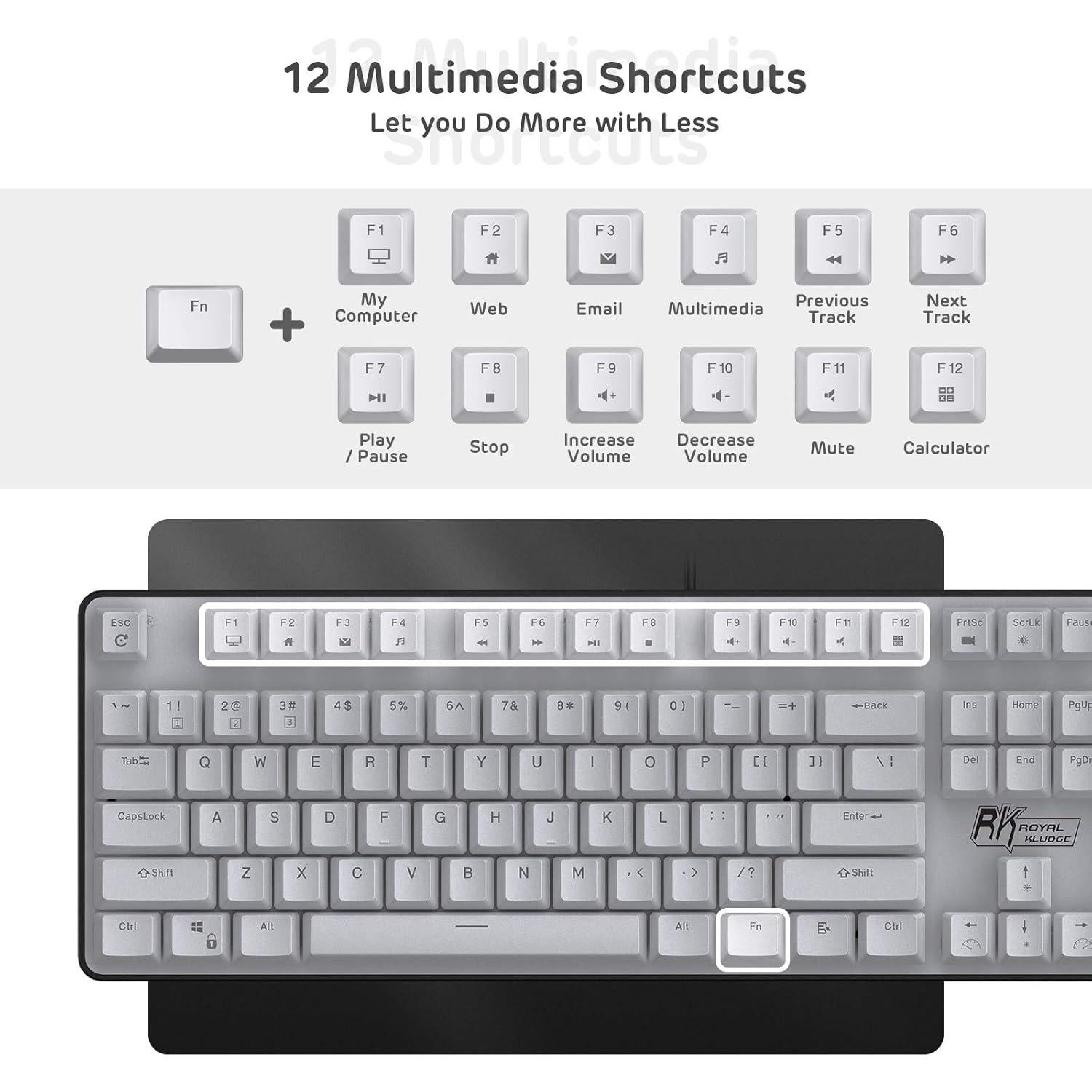 Teclado Mecánico RK ROYAL KLUDGE RK920 Retroiluminado