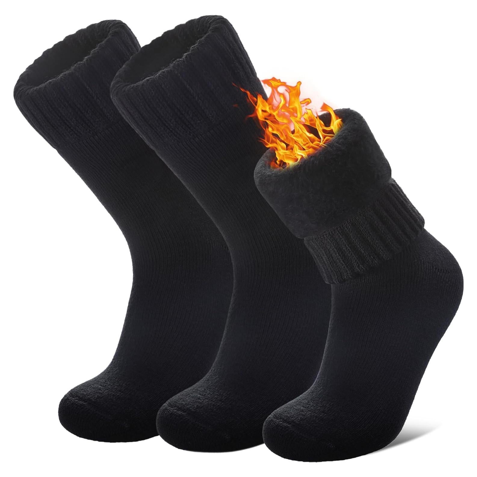 Calcetines Térmicos LANLEO para Invierno - Extra Gruesos, 3 Pares