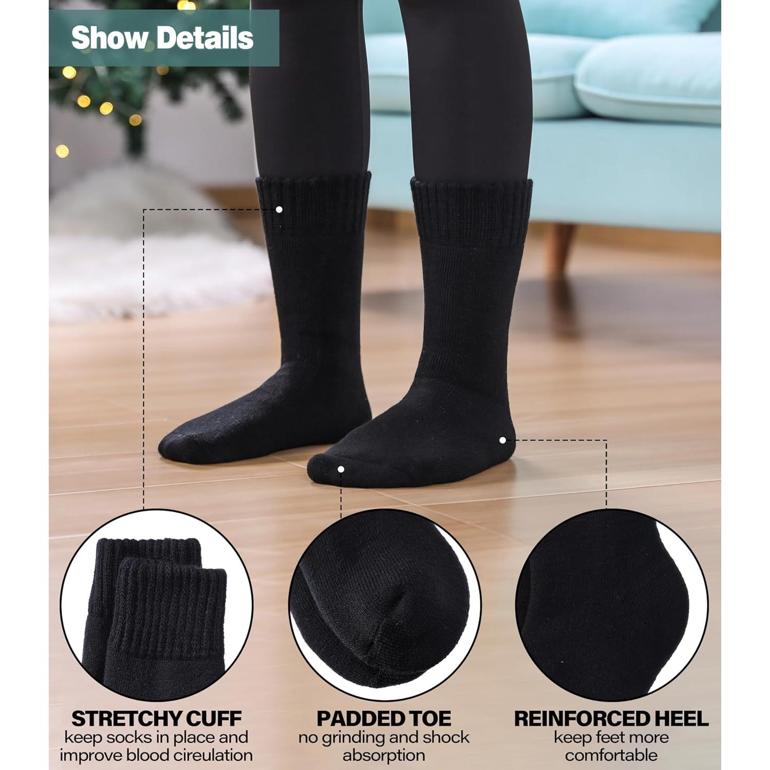 Calcetines Térmicos LANLEO para Invierno - Extra Gruesos, 3 Pares