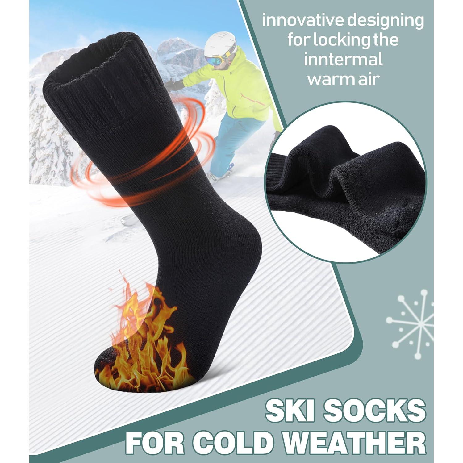 Calcetines Térmicos LANLEO para Invierno - Extra Gruesos, 3 Pares