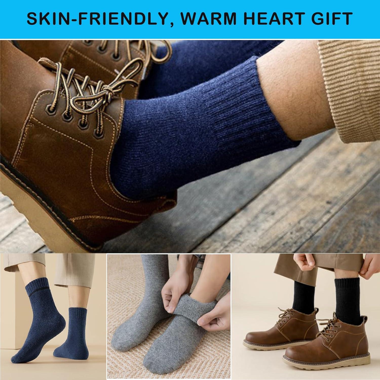 Calcetines Térmicos de Lana MOSOTECH para Hombres - 5 Pares Talla 40-46