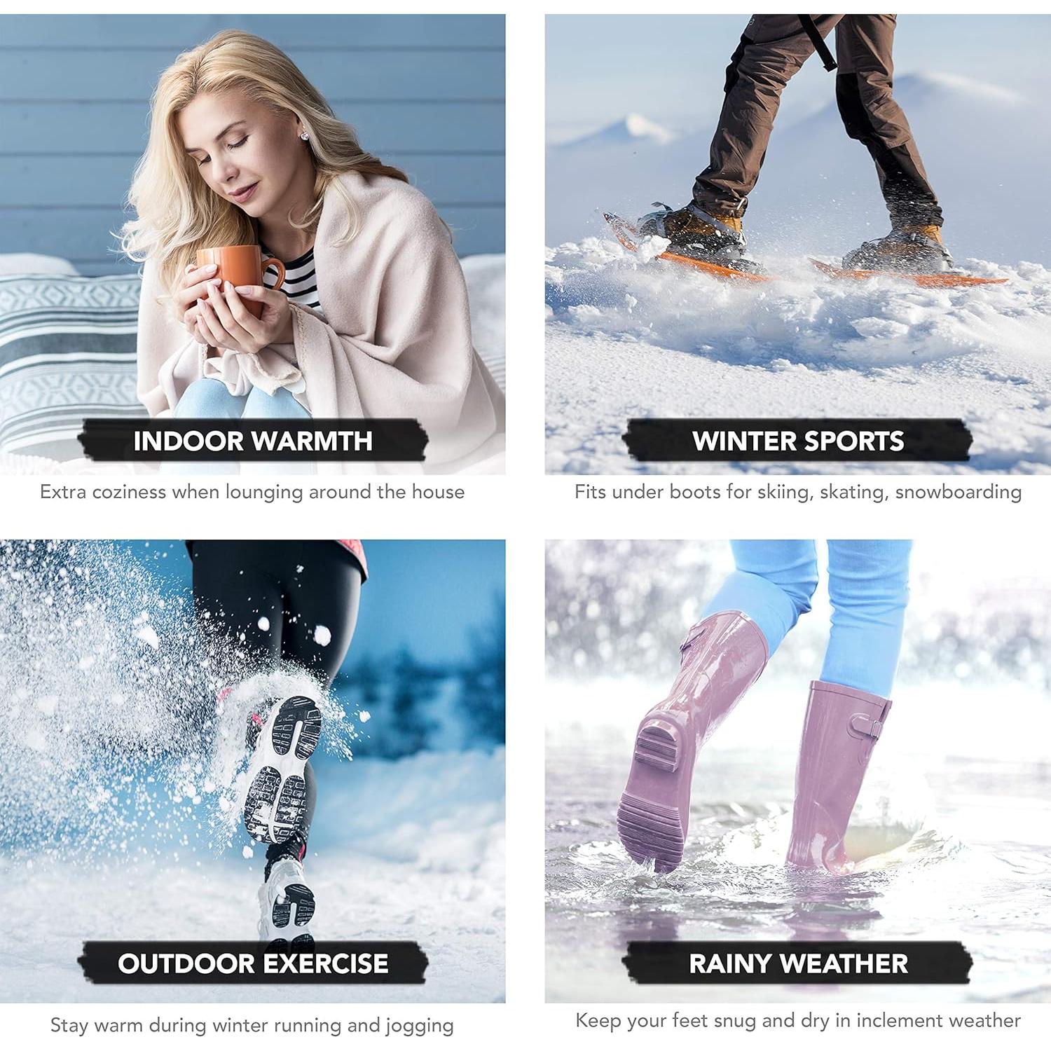 Calcetines Térmicos Debra Weitzner 2 Pares para Invierno