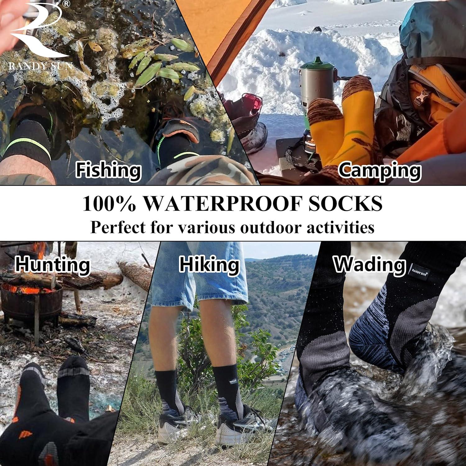 Calcetines Impermeables RANDY SUN Unisex para Ciclismo y Trekking