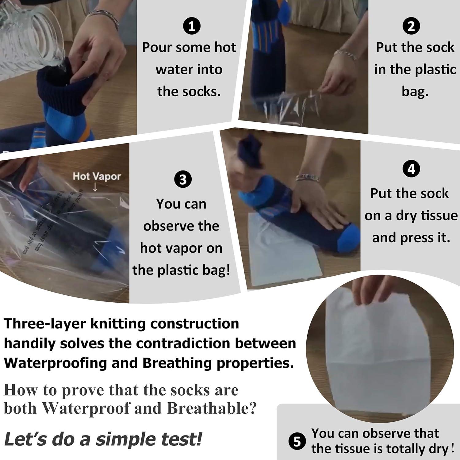 Calcetines Impermeables RANDY SUN Unisex para Ciclismo y Trekking