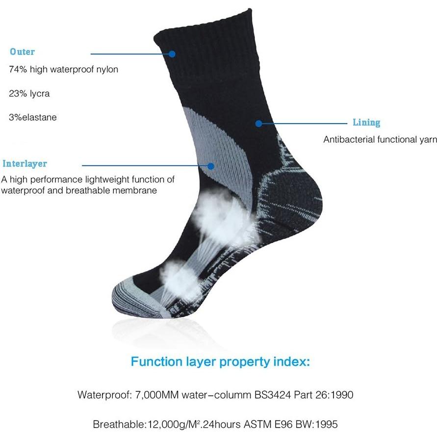 Calcetines Impermeables RANDY SUN Unisex para Ciclismo y Trekking