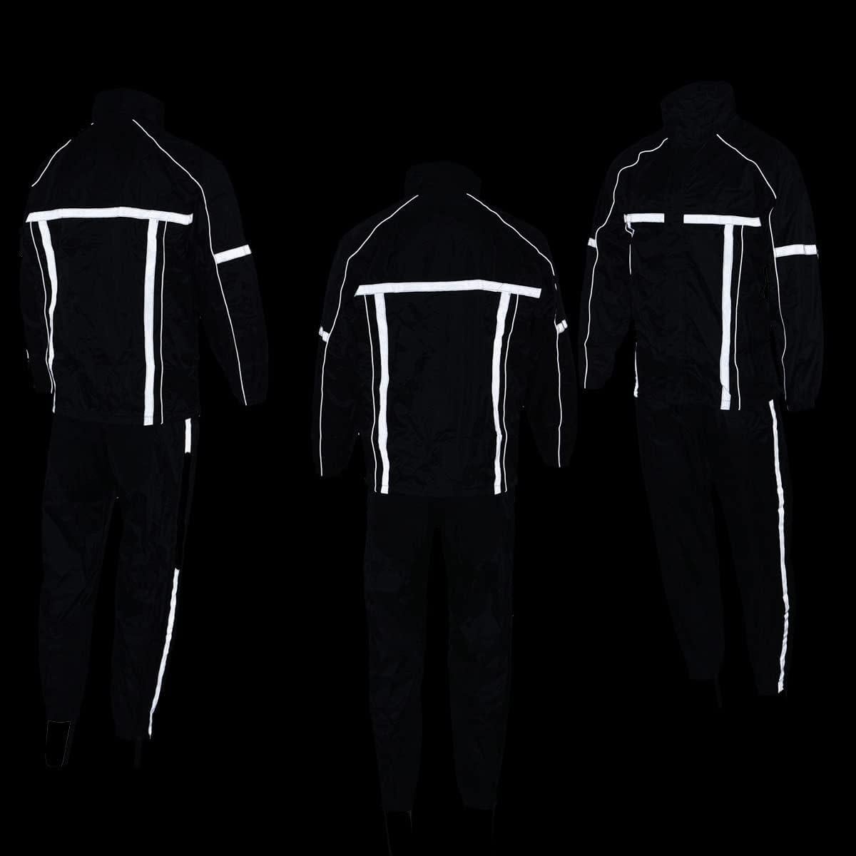 Traje de Lluvia para Motocicleta Milwaukee Leather MPM9510 XL Negro