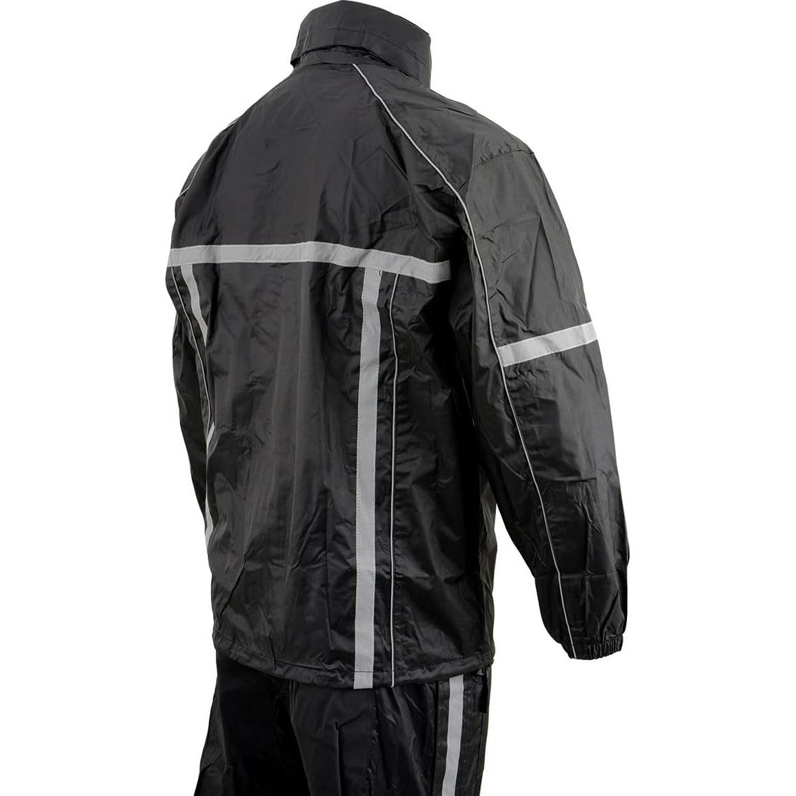Traje de Lluvia para Motocicleta Milwaukee Leather MPM9510 XL Negro