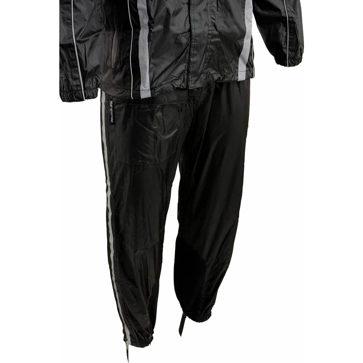 Traje de Lluvia para Motocicleta Milwaukee Leather MPM9510 XL Negro