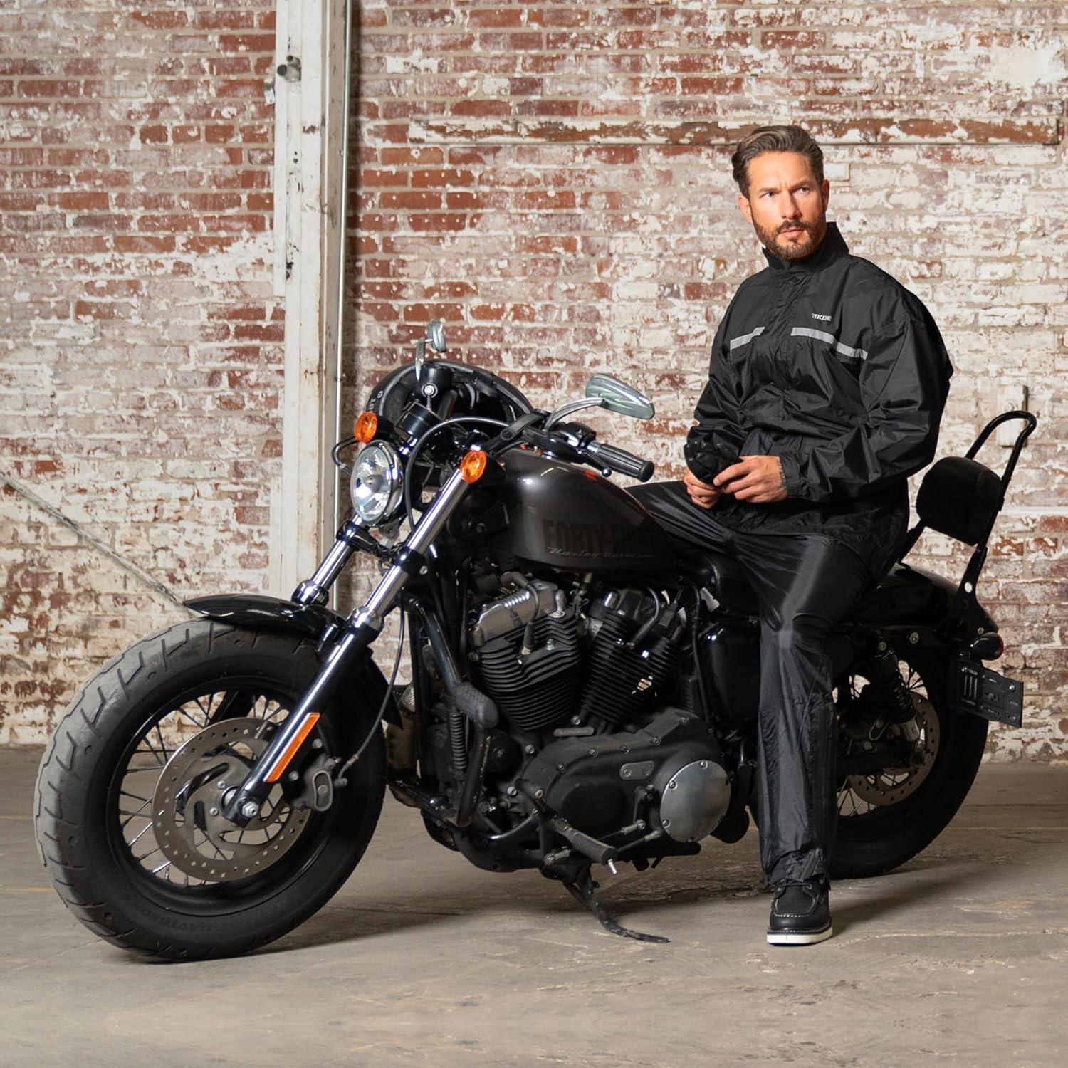 Traje de Lluvia Impermeable Nomad Unisex 2 Piezas Negro