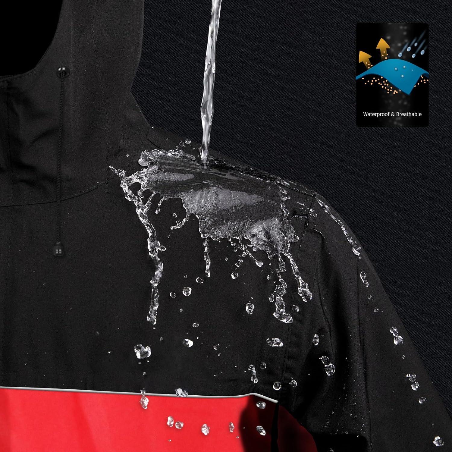Traje de Lluvia iCreek CZ-502 Unisex Impermeable Rojo
