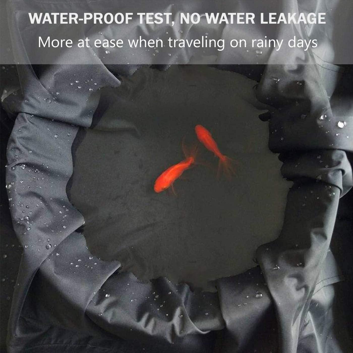 Traje de Lluvia Impermeable Unisex HANMENGXUAN Grande Negro