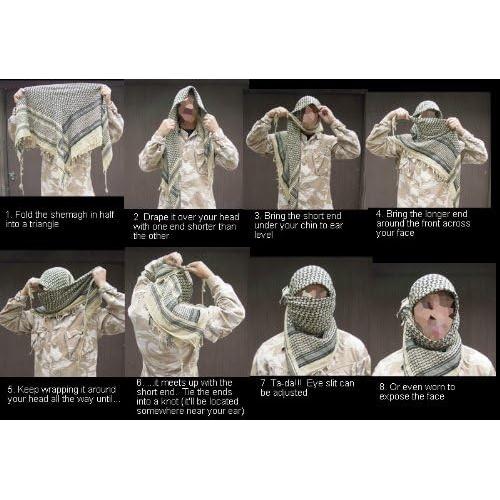 Shemagh Tapp Collections Bufanda de Cabeza y Cuello 107cm