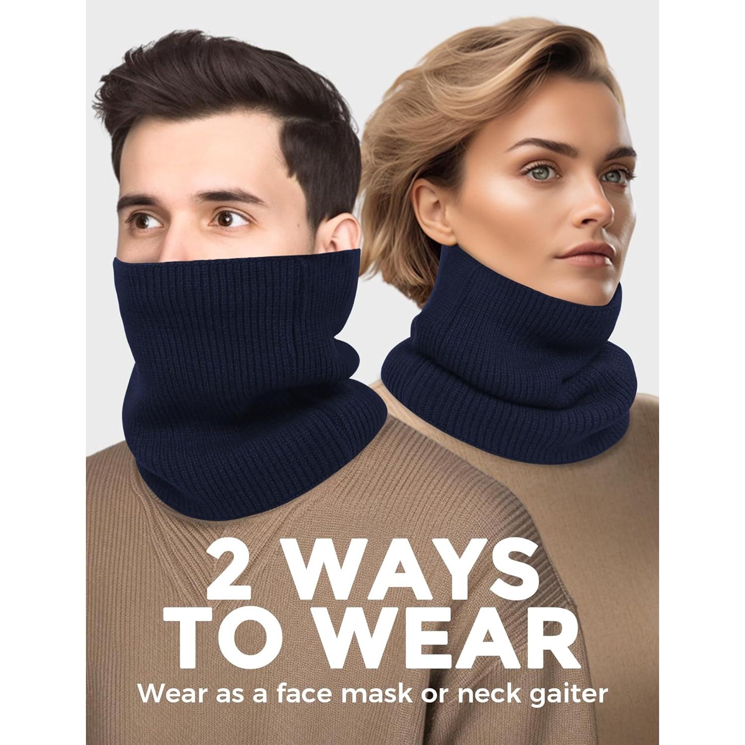 Calentadores de Cuello Gaiters Buauty 2 Paquetes Invierno