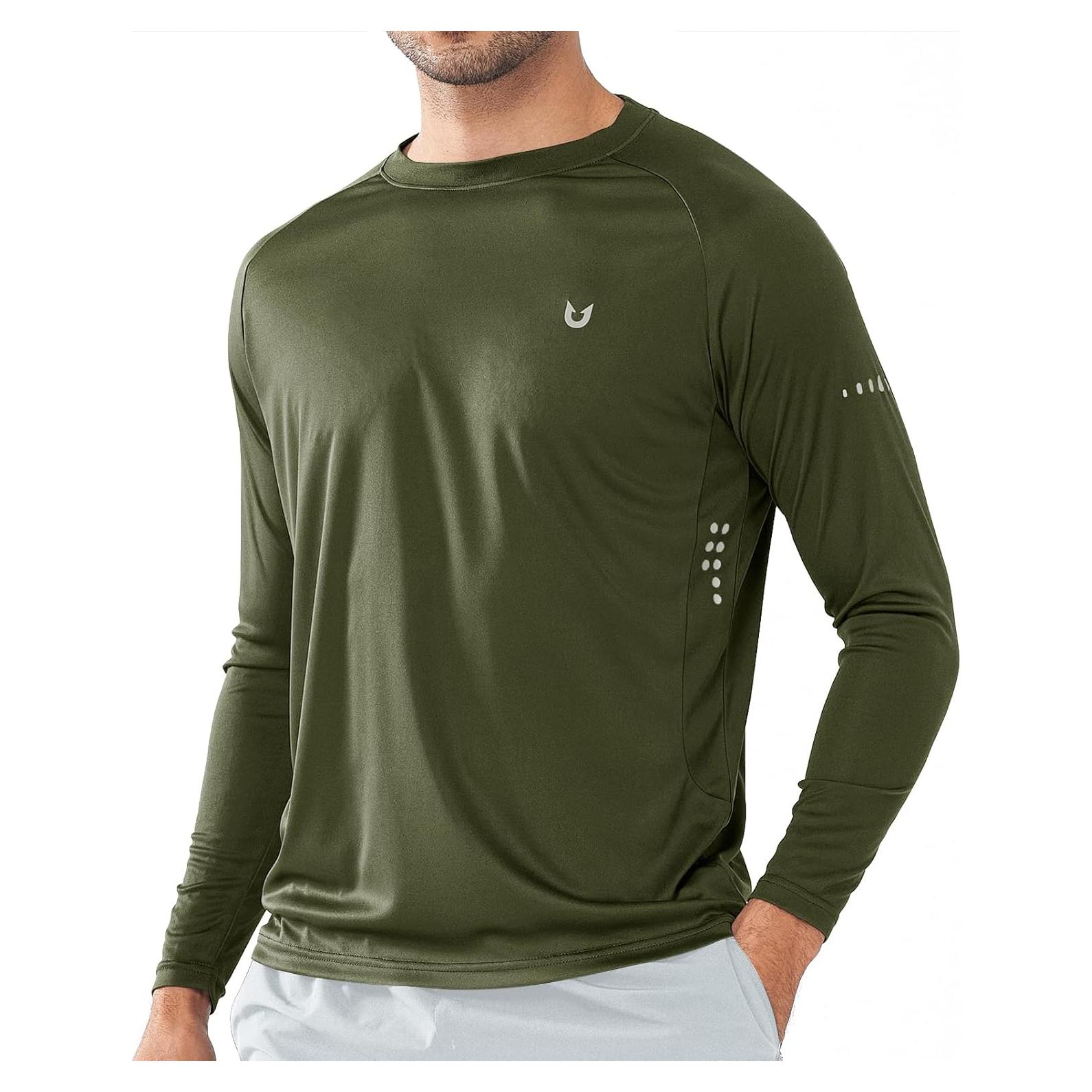 Camiseta de Protección Solar Hombre NORTHYARD UPF 50+ Verde