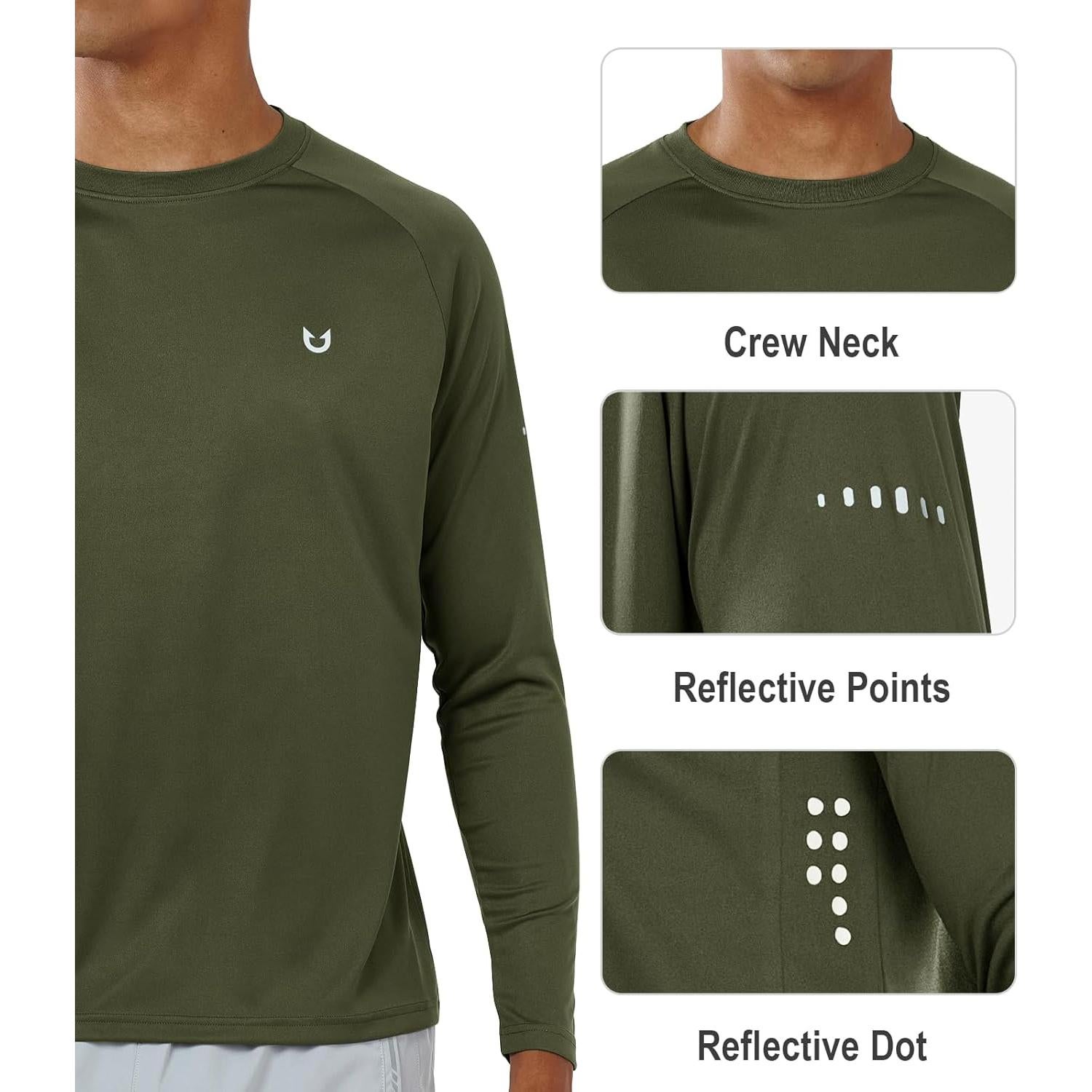 Camiseta de Protección Solar Hombre NORTHYARD UPF 50+ Verde