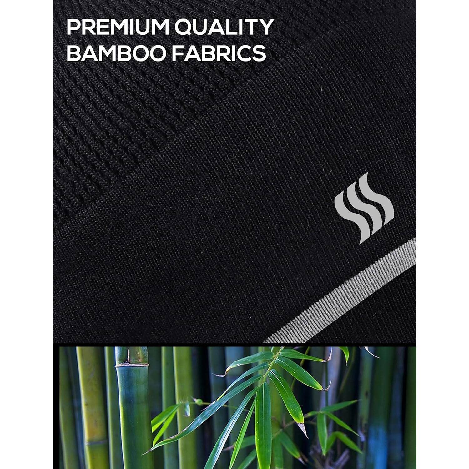 Gorro de Bambú SAAKA Unisex para Correr y Deportes de Nieve