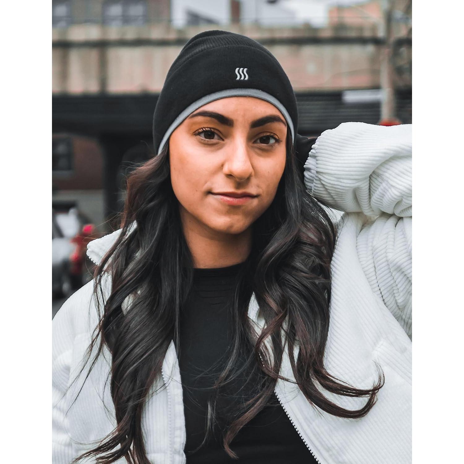 Gorro de Bambú SAAKA Unisex para Correr y Deportes de Nieve