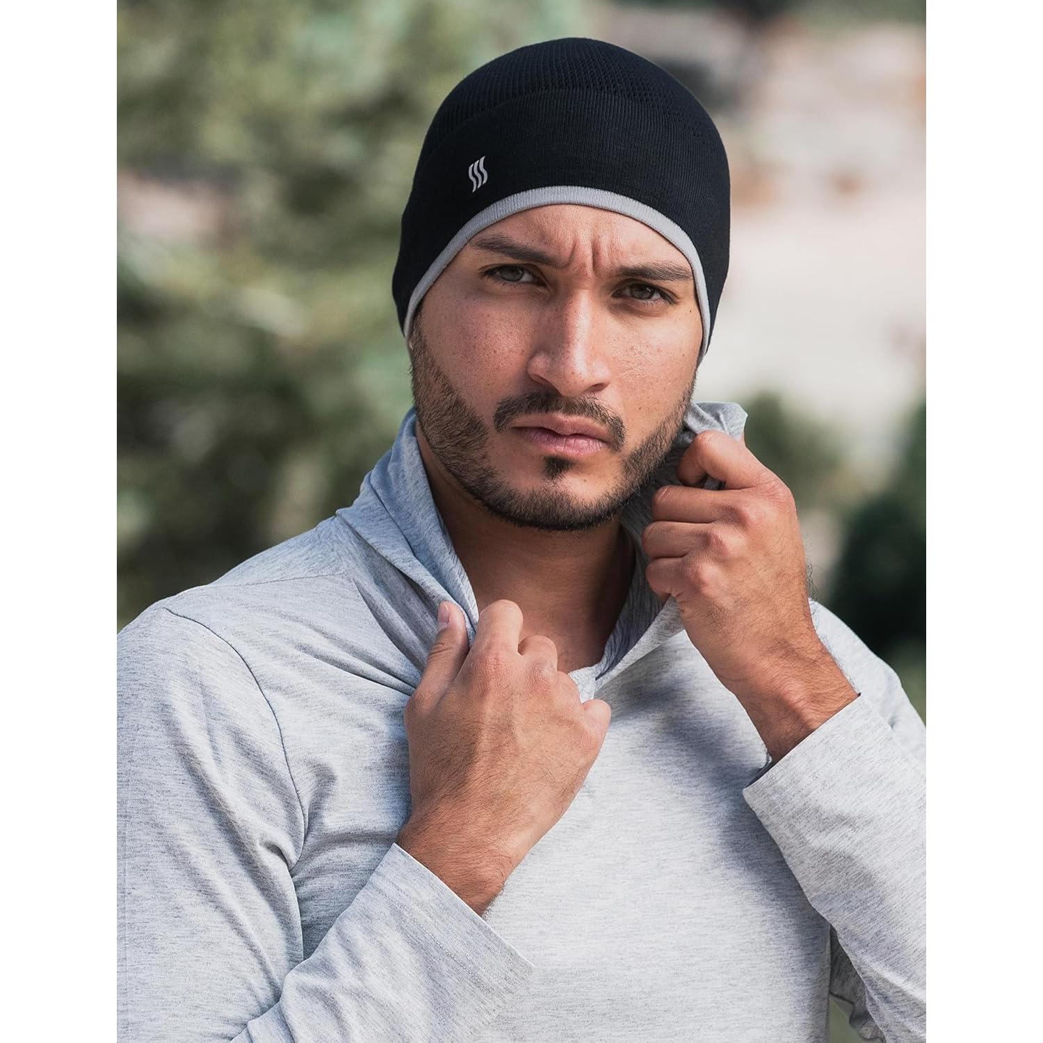 Gorro de Bambú SAAKA Unisex para Correr y Deportes de Nieve