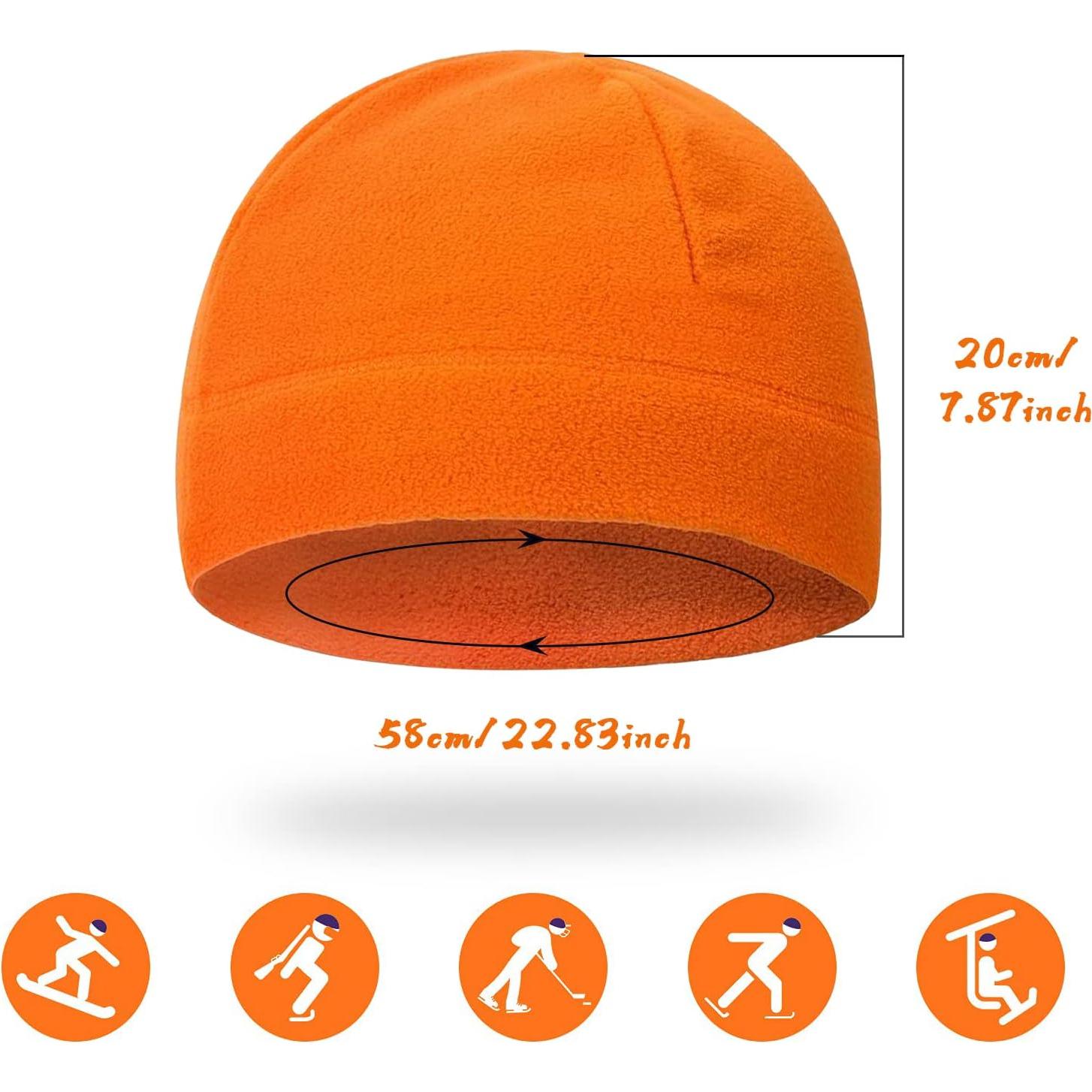 Gorro Táctico Beanie Wild Tribe Naranja Forro Polar Hombre