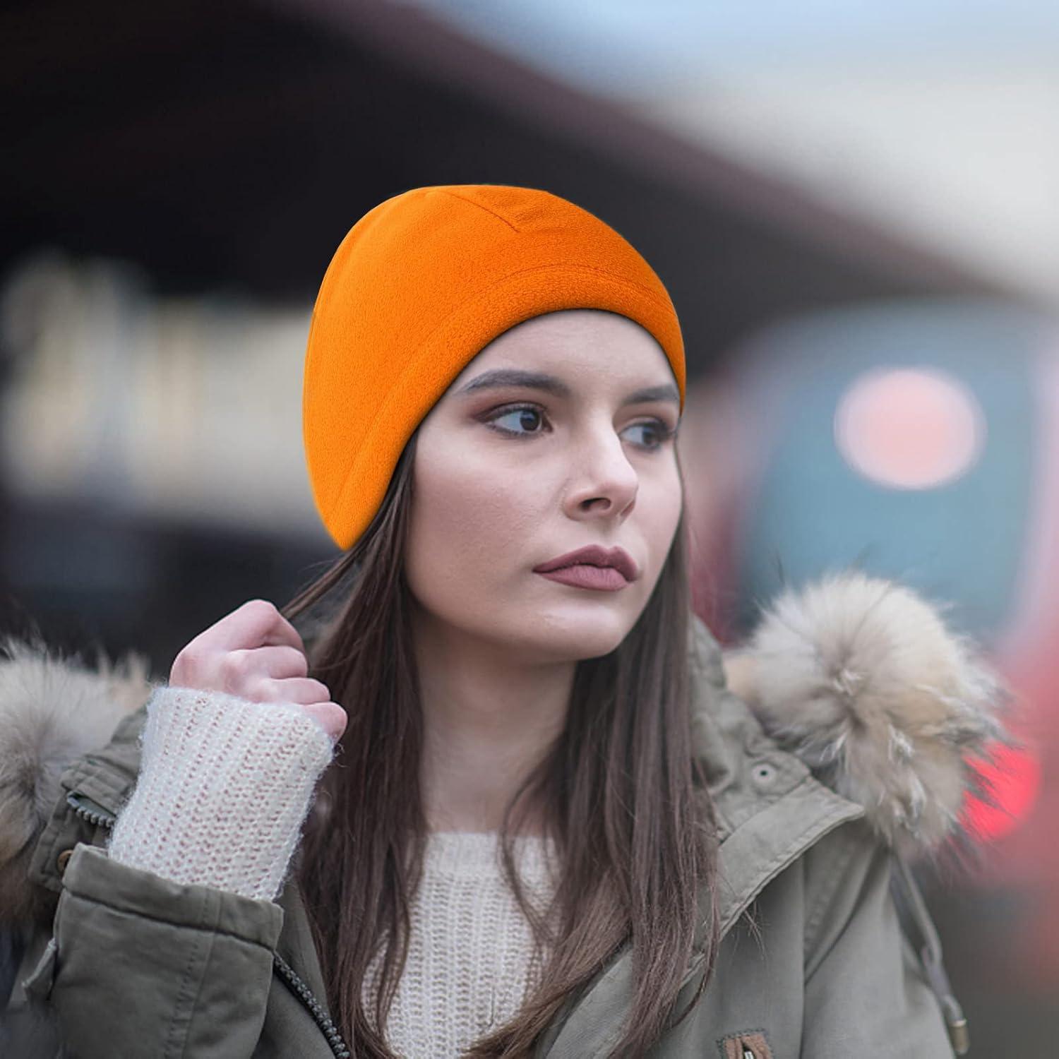 Gorro Táctico Beanie Wild Tribe Naranja Forro Polar Hombre