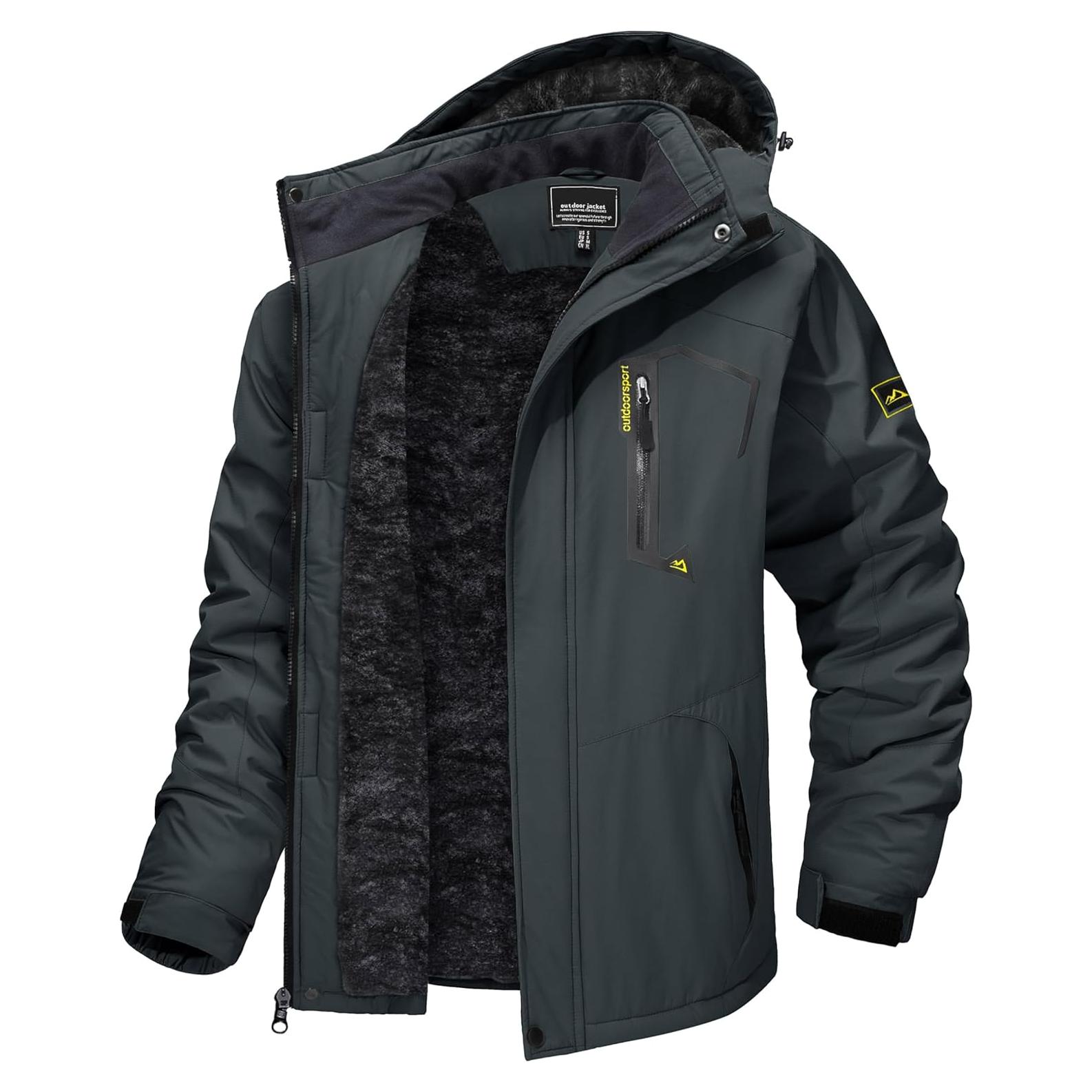 Chaqueta de Esquí Impermeable TACVASEN para Hombre XL Gris