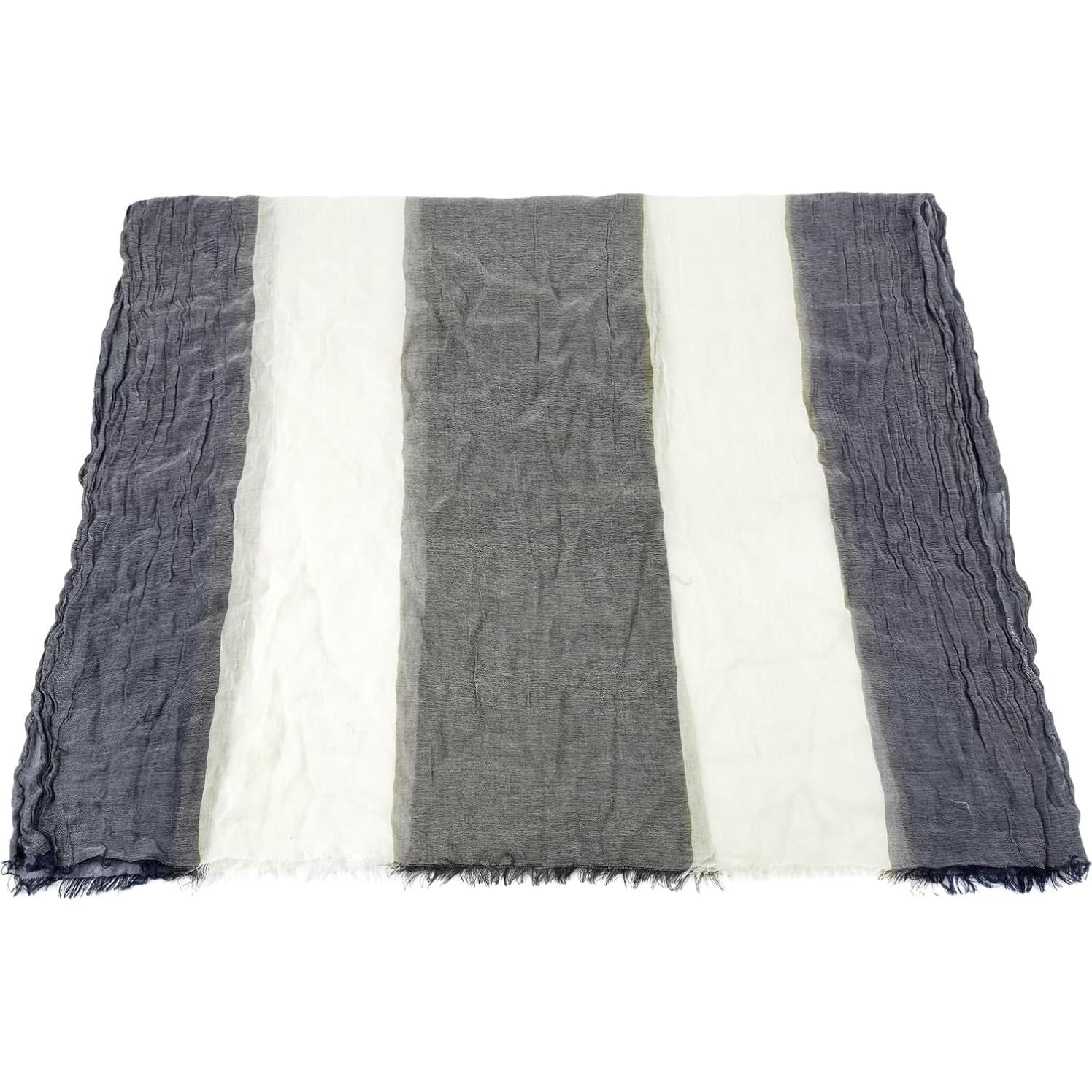 Bufanda Larga de Color para Hombre GERINLY 95x200cm Algodón Lino