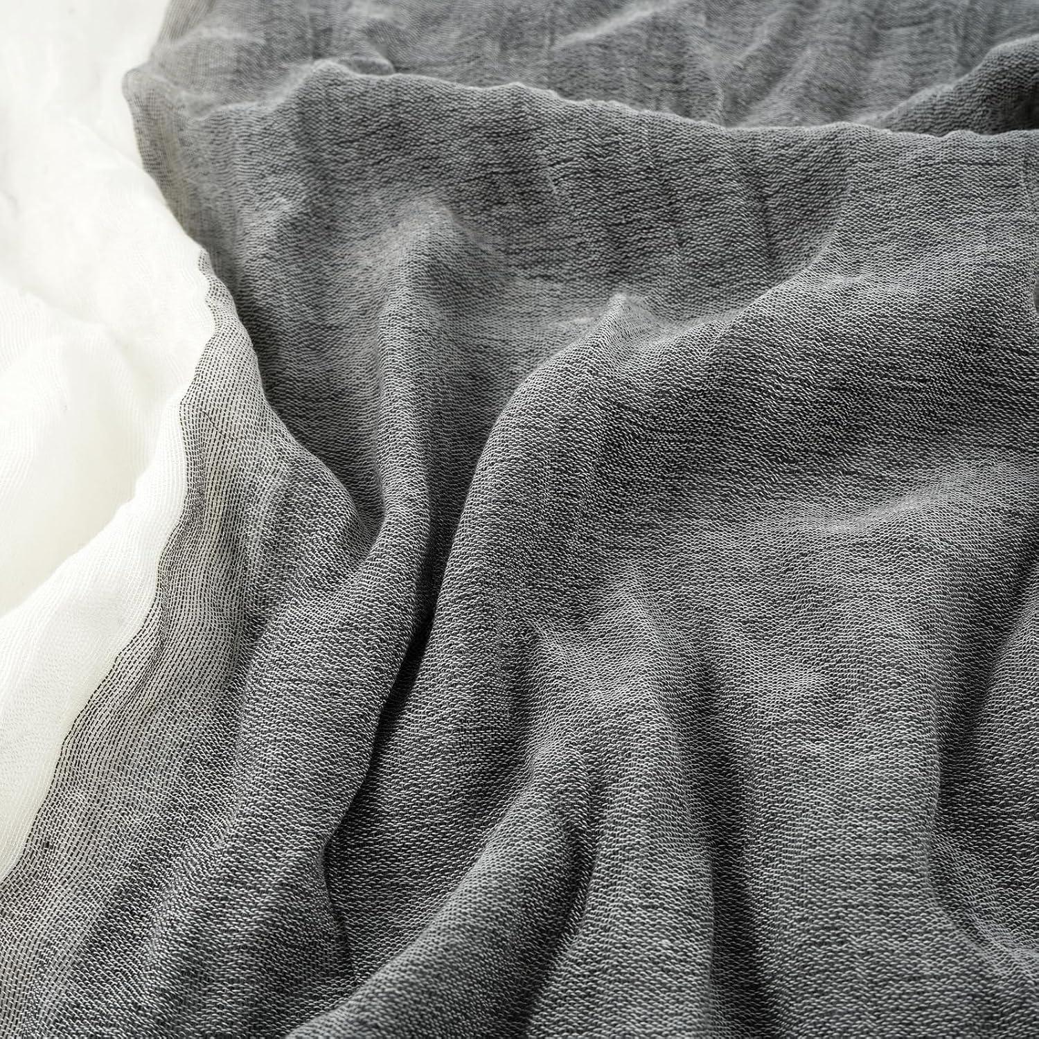 Bufanda Larga de Color para Hombre GERINLY 95x200cm Algodón Lino