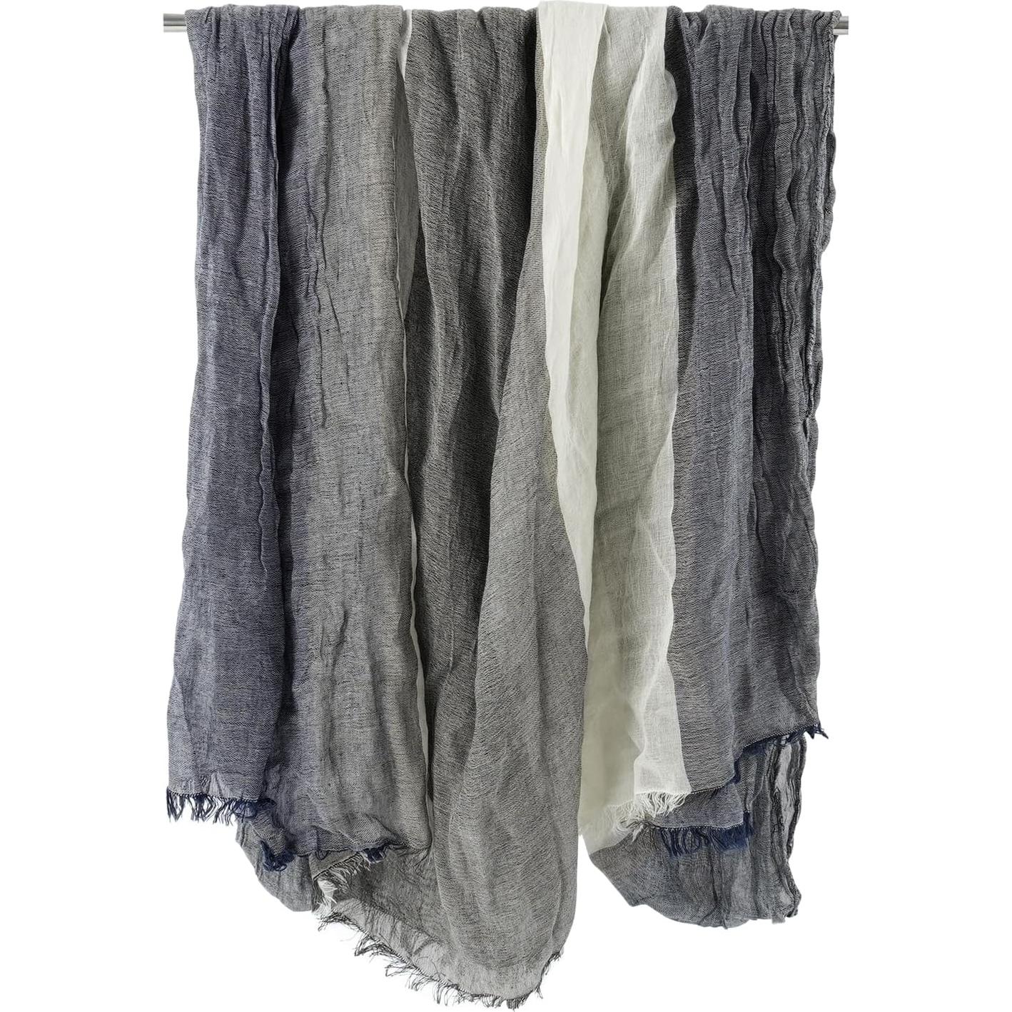 Bufanda Larga de Color para Hombre GERINLY 95x200cm Algodón Lino