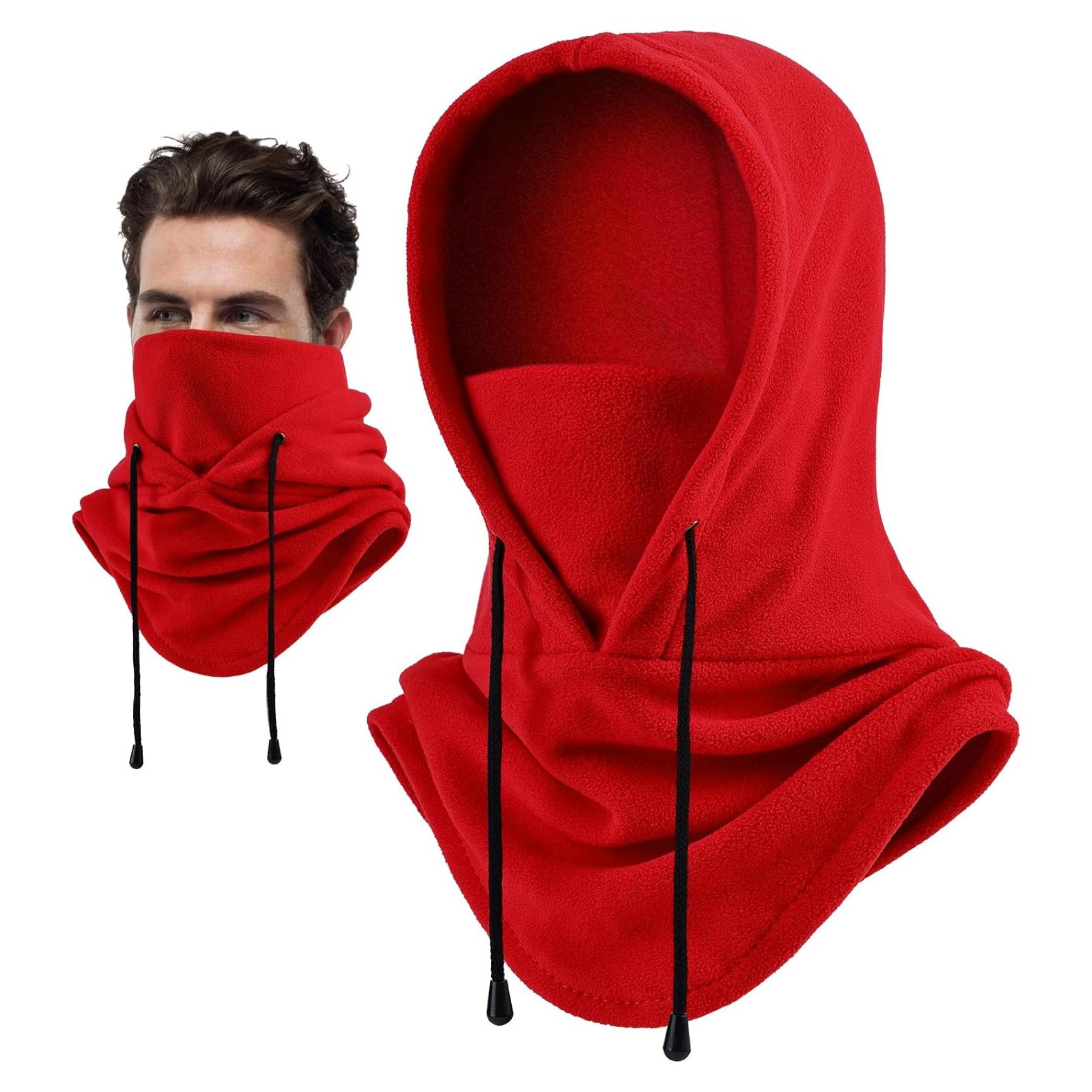 Mascarilla de Esquí Joyoldelf Balaclava Invierno Unisex Rojo