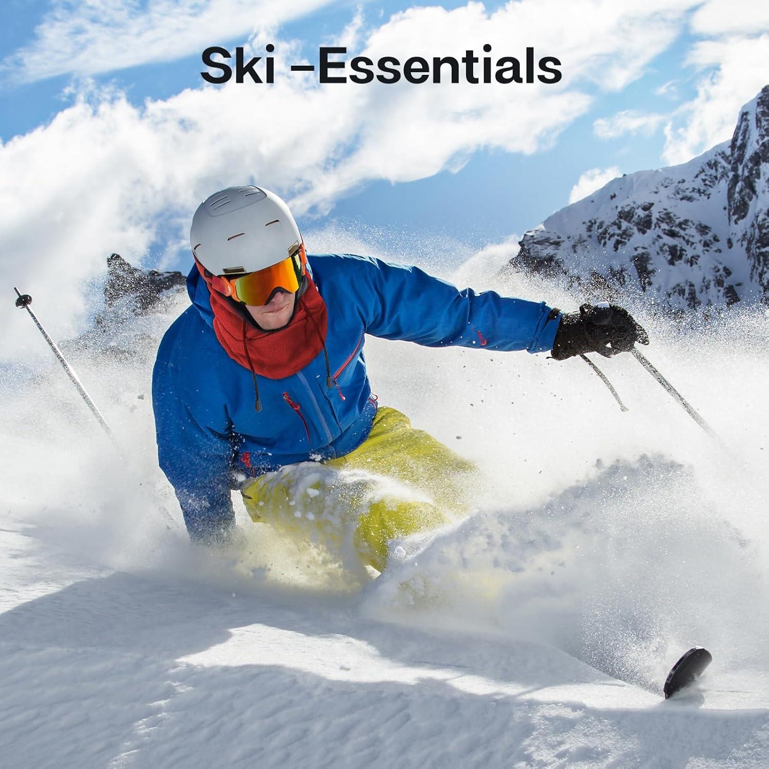 Mascarilla de Esquí Joyoldelf Balaclava Invierno Unisex Rojo